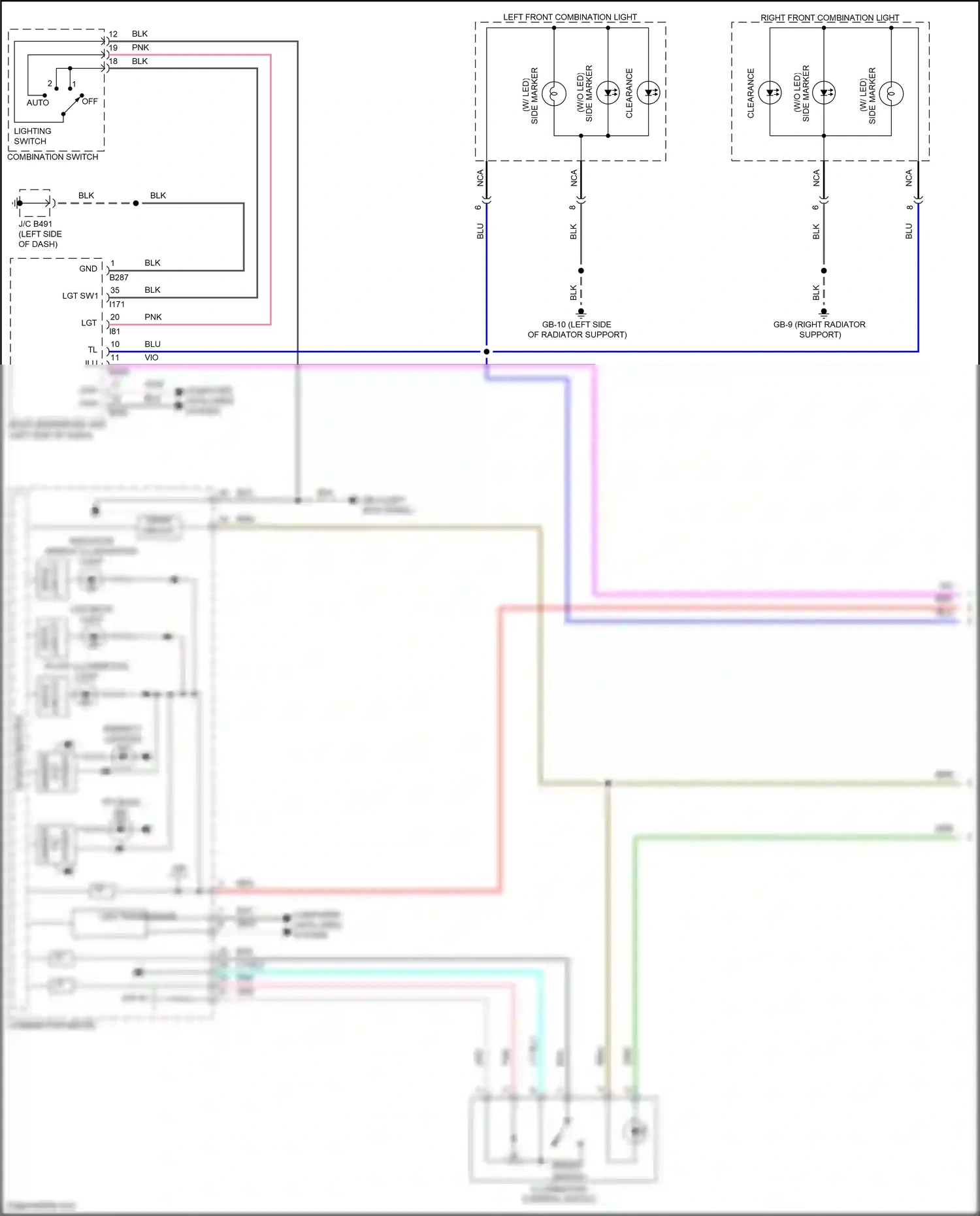 Wiring diagram bright switch for Subaru Forester SK facelift (2021-2024) (1 of 1)