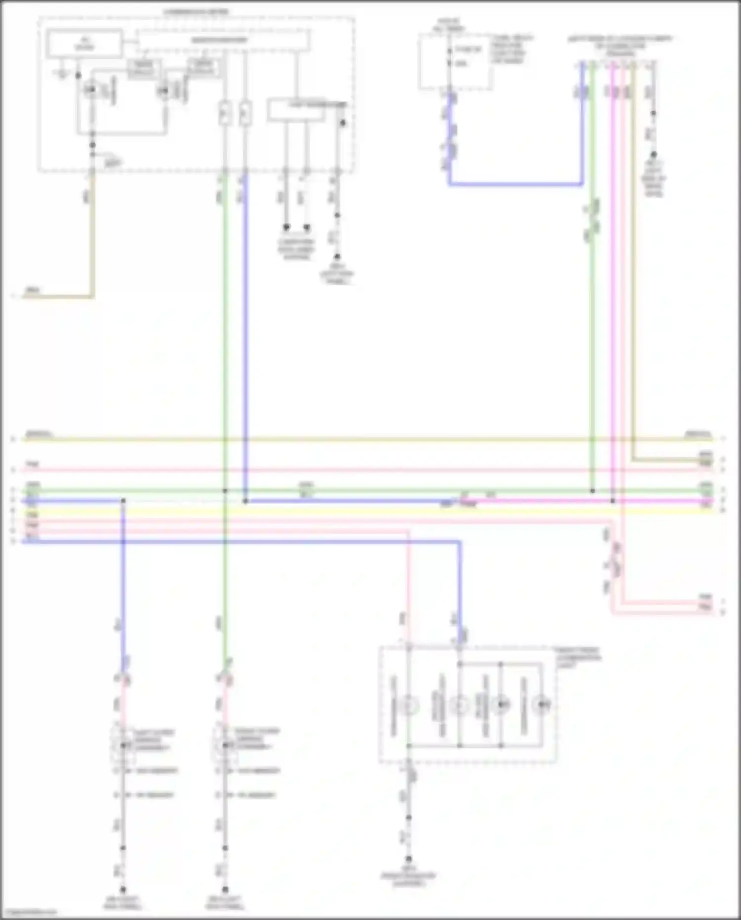 Wiring diagram combination meter for Subaru Forester SK facelift (2021-2024) (3 of 36)