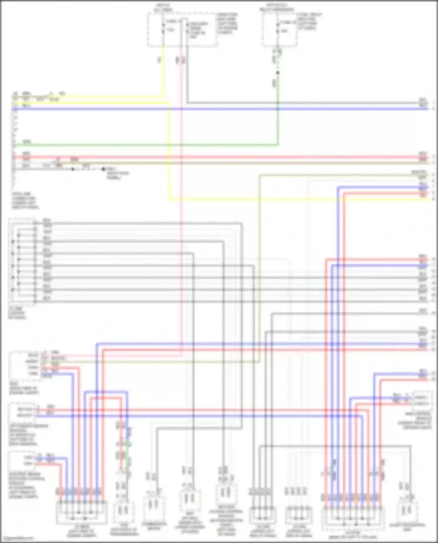 Wiring diagram combination meter for Subaru Forester SK facelift (2021-2024) (2 of 36)