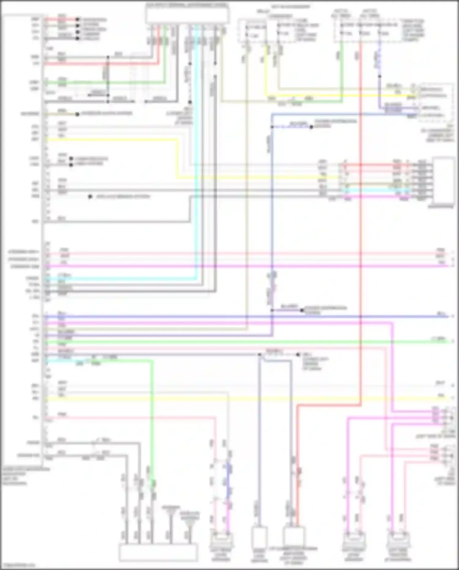 Wiring diagram computer data lines system for Subaru Forester SK facelift (2021-2024) (8 of 71)