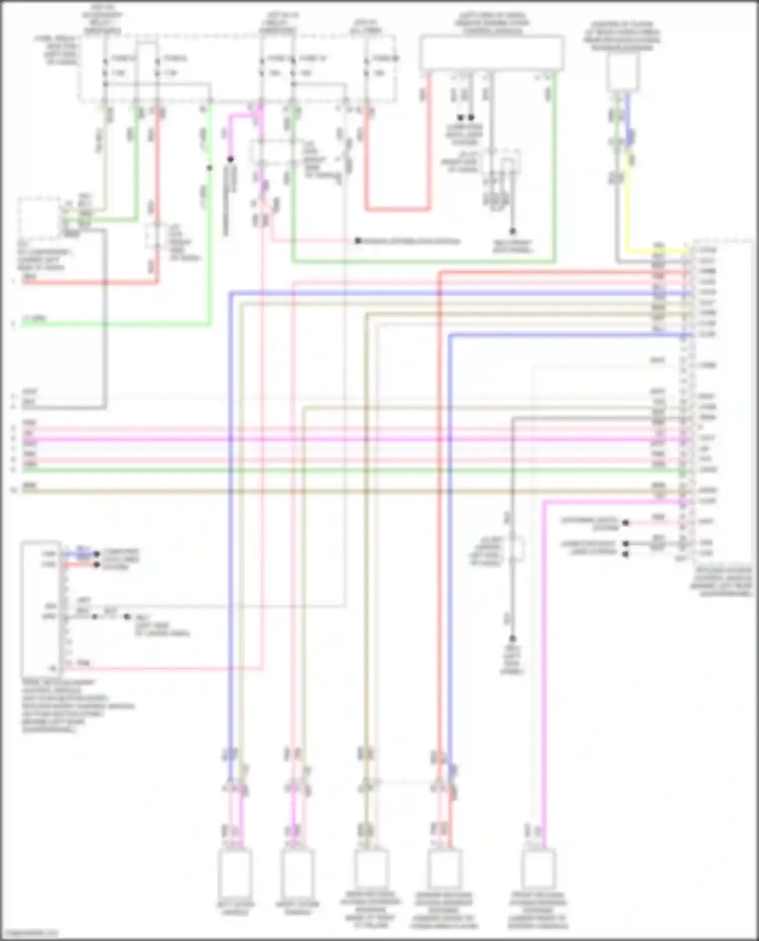 Wiring diagram computer data lines system for Subaru Forester SK facelift (2021-2024) (3 of 71)