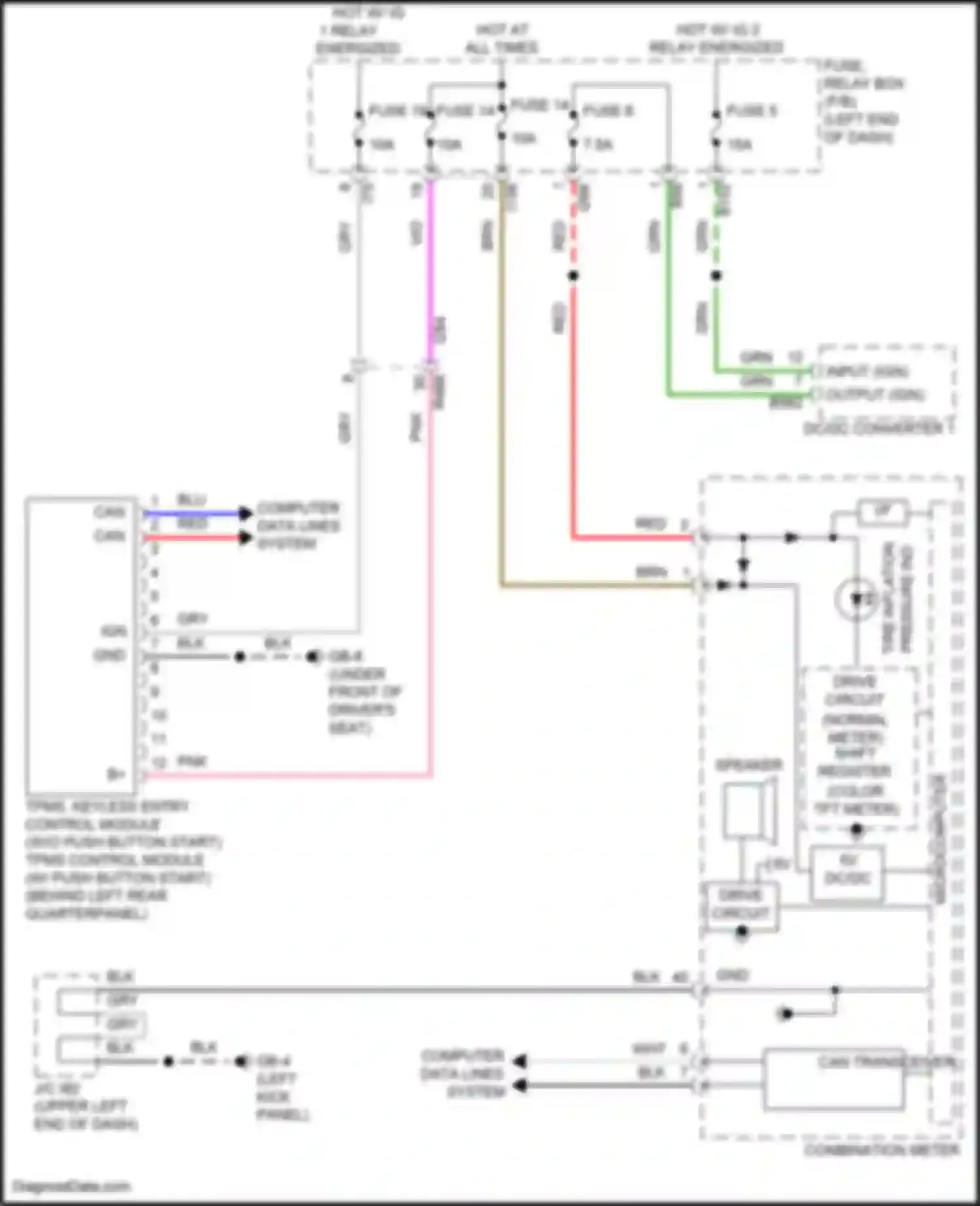 Wiring diagram drive circuit for Subaru Forester SK facelift (2021-2024) (17 of 19)