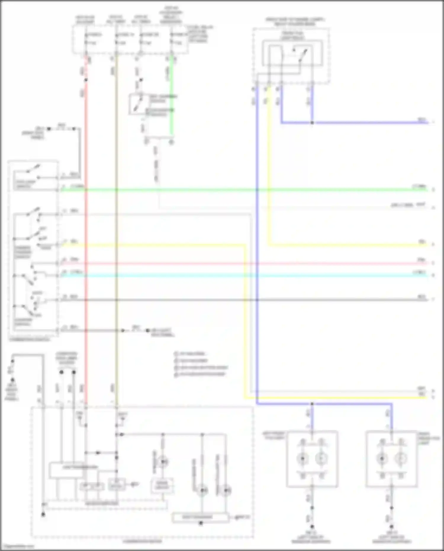 Wiring diagram front fog light relay for Subaru Forester SK facelift (2021-2024) (1 of 2)