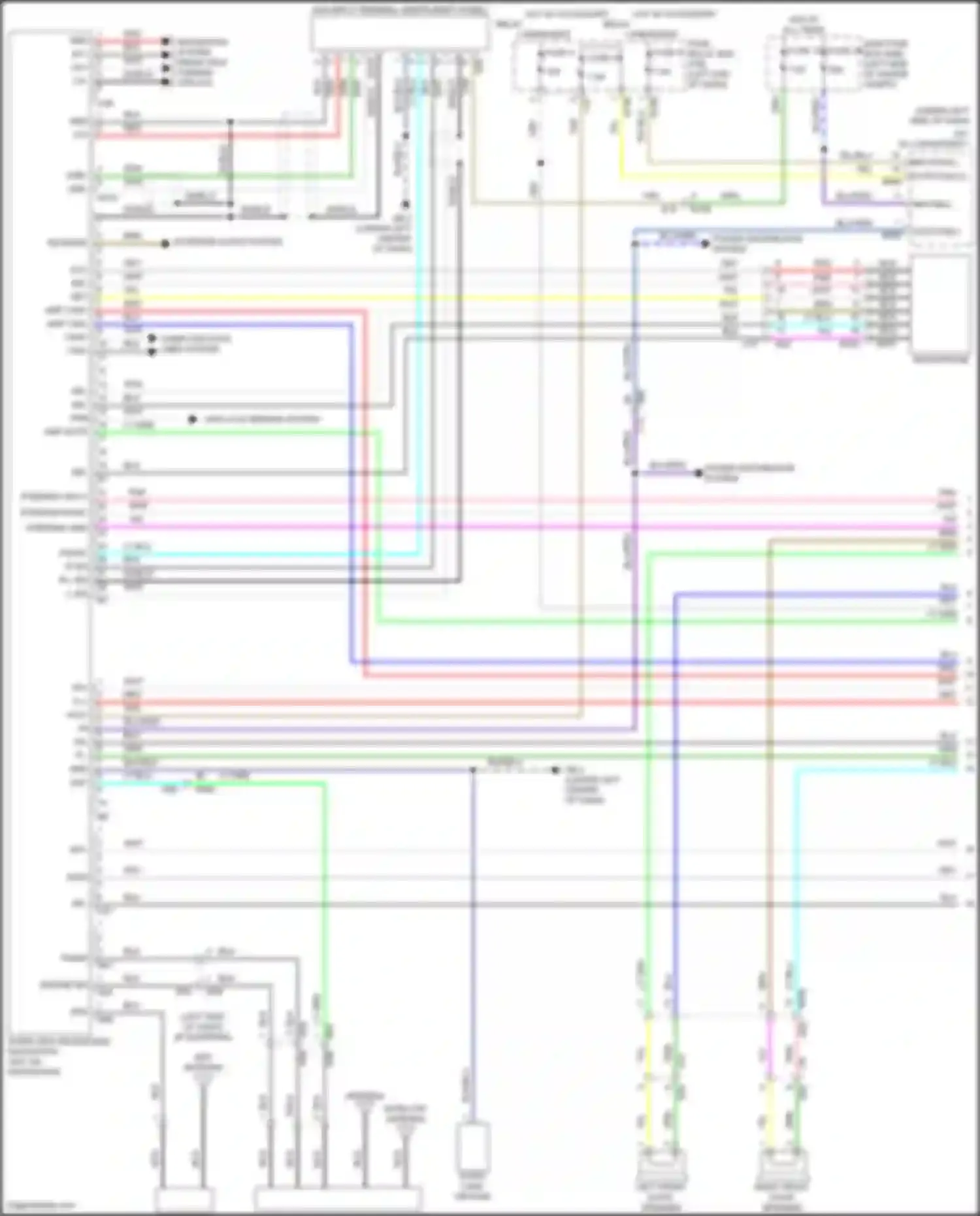Wiring diagram front on for Subaru Forester SK facelift (2021-2024) (1 of 4)