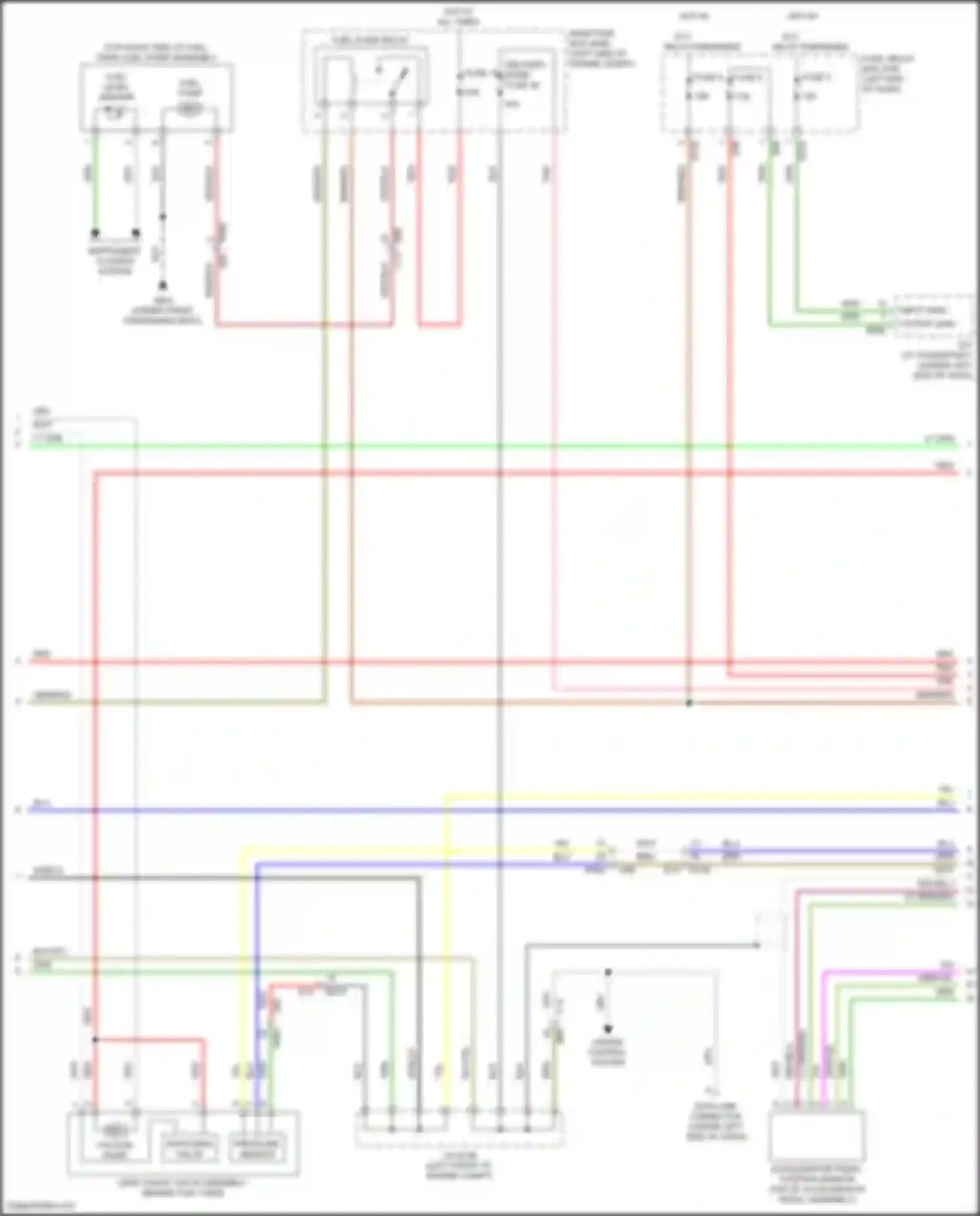 Wiring diagram fuel level sensor for Subaru Forester SK facelift (2021-2024) (2 of 2)