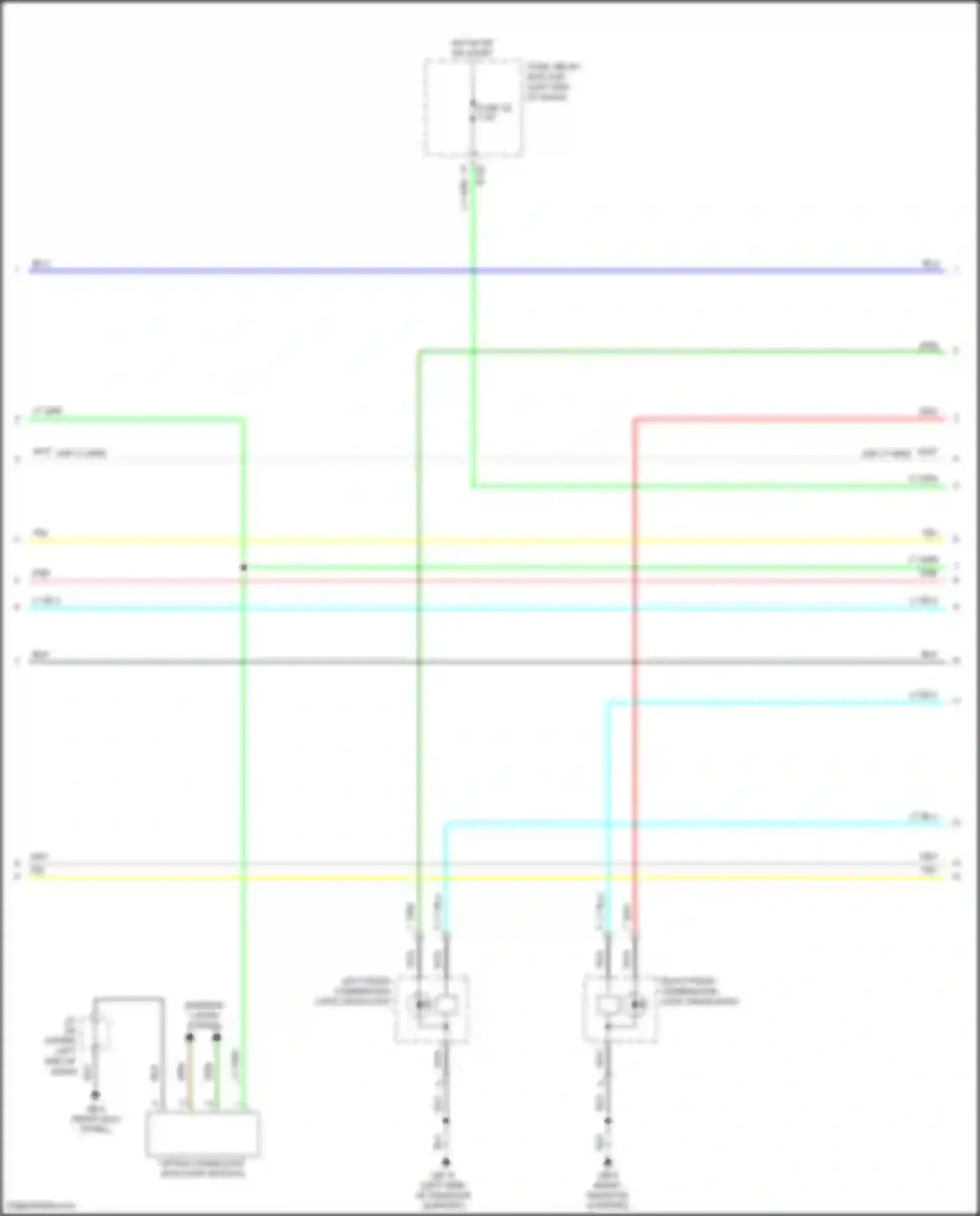 Wiring diagram hot in on or start for Subaru Forester SK facelift (2021-2024) (4 of 8)