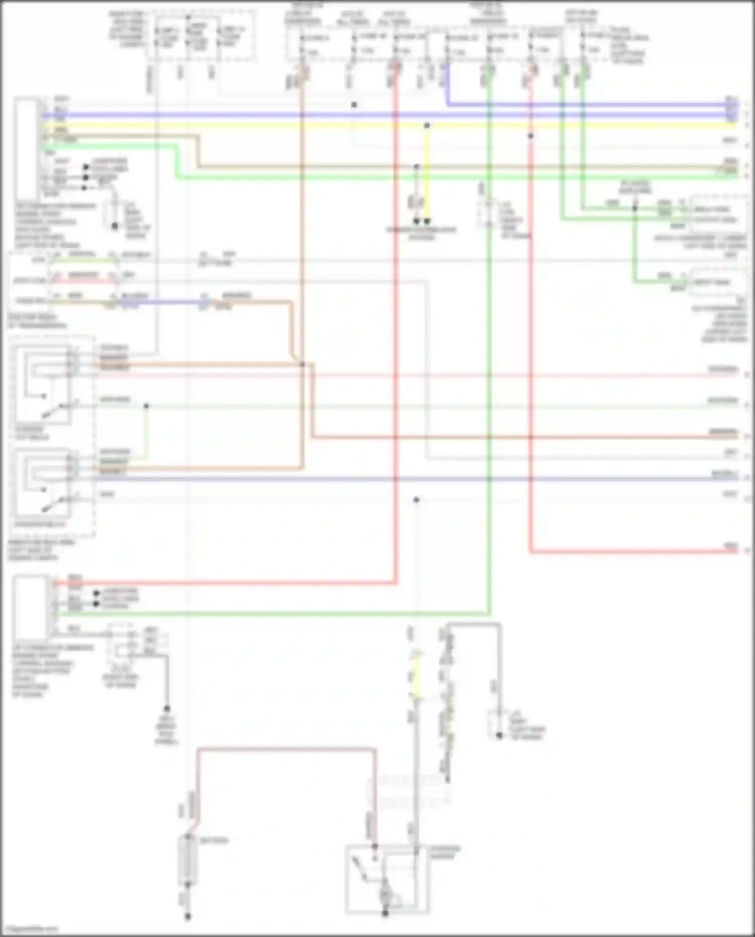 Wiring diagram hot in on or start for Subaru Forester SK facelift (2021-2024) (8 of 8)