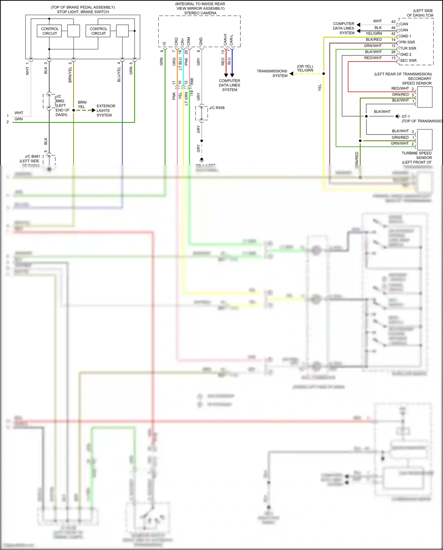 Wiring diagram lane keep switch for Subaru Forester SK facelift (2021-2024) (1 of 1)