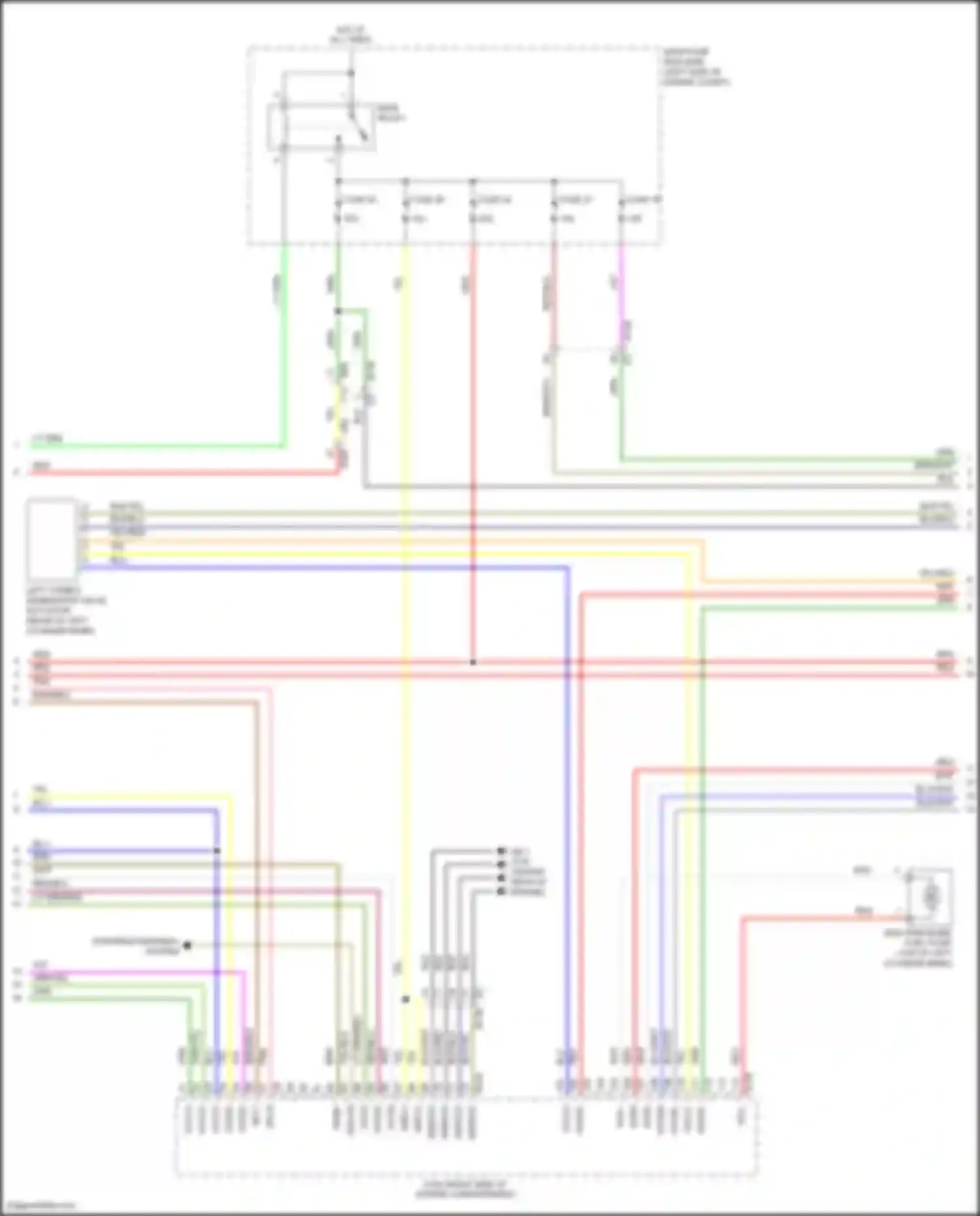 Wiring diagram left tumble generator valve actuator for Subaru Forester SK facelift (2021-2024) (1 of 1)