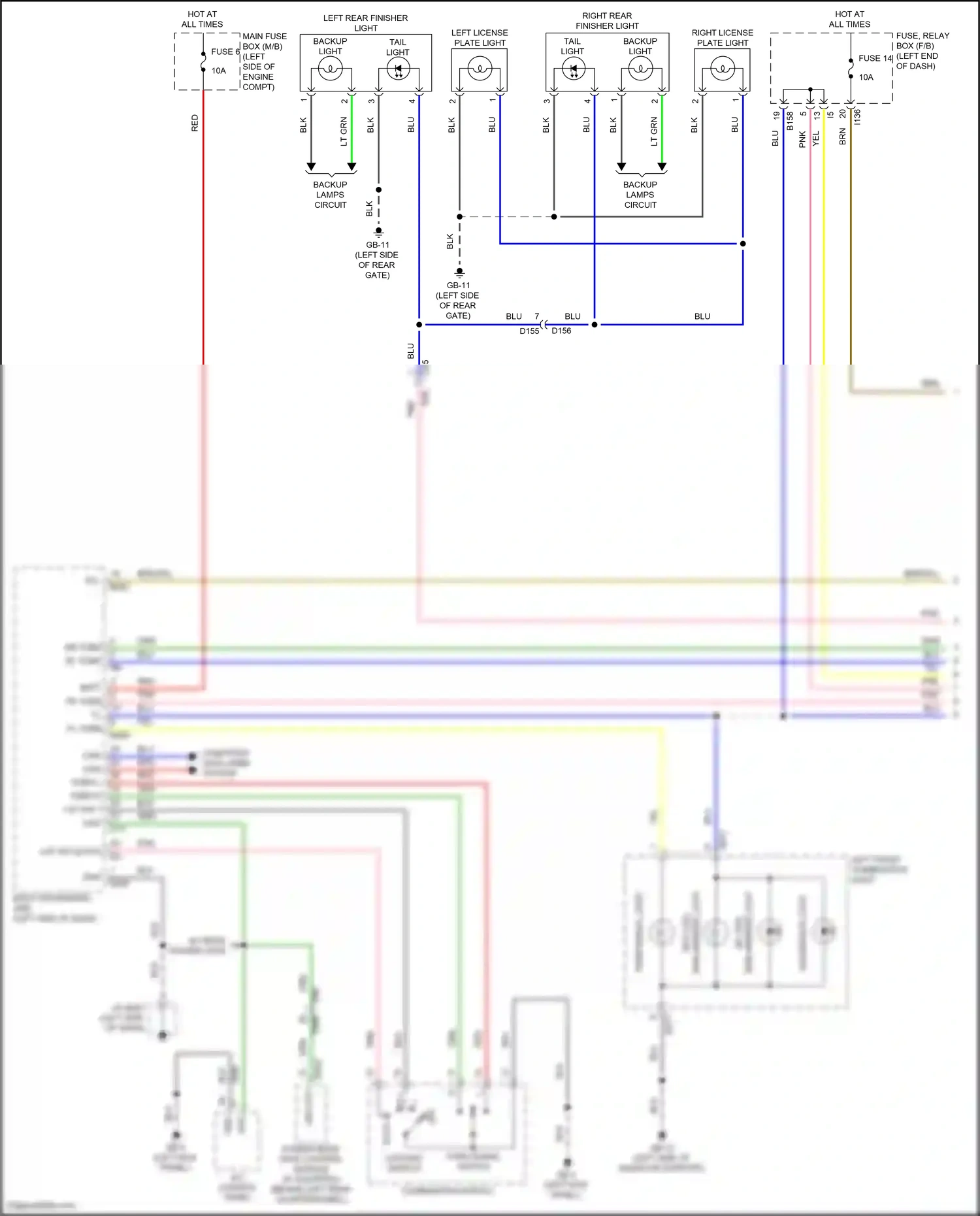 Subaru Forester SK facelift (2021-2024) lighting switch wiring diagram  (2 of 4)