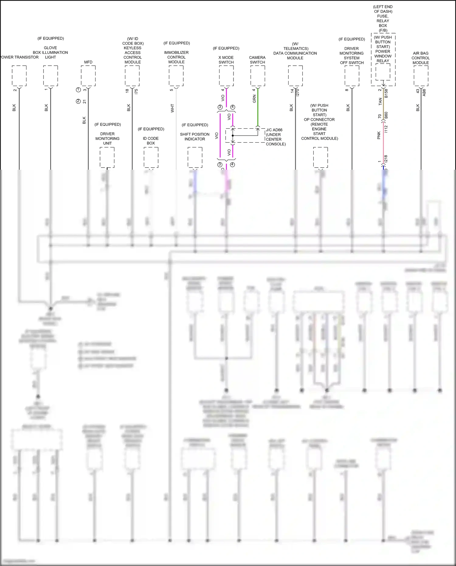 Subaru Forester SK facelift (2021-2024) memory height switch wiring diagram  (1 of 3)