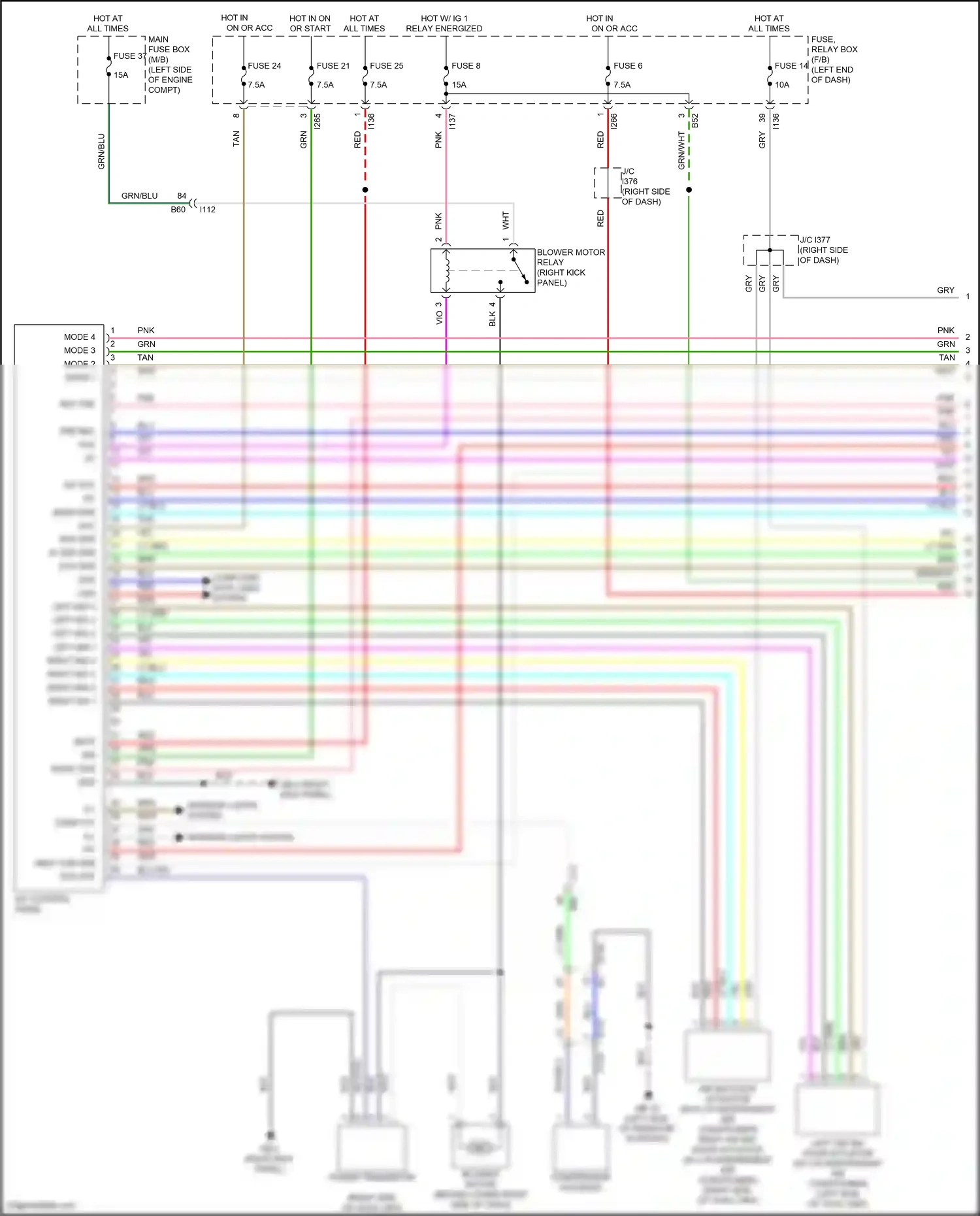 Wiring diagram mode 2 for Subaru Forester SK facelift (2021-2024) (1 of 1)