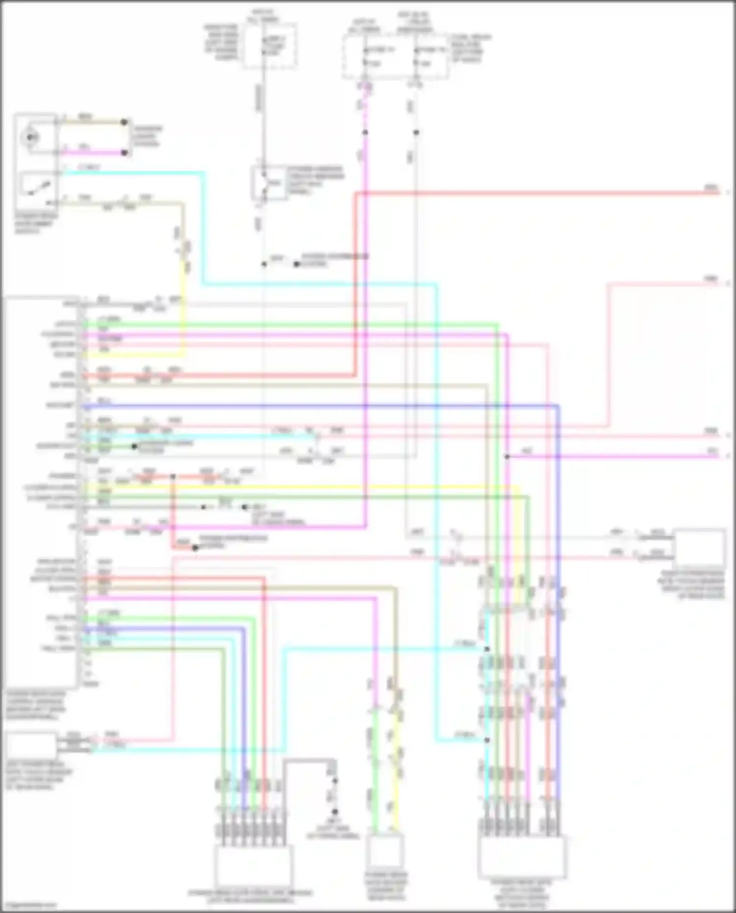 Wiring diagram power distribution system for Subaru Forester SK facelift (2021-2024) (16 of 21)