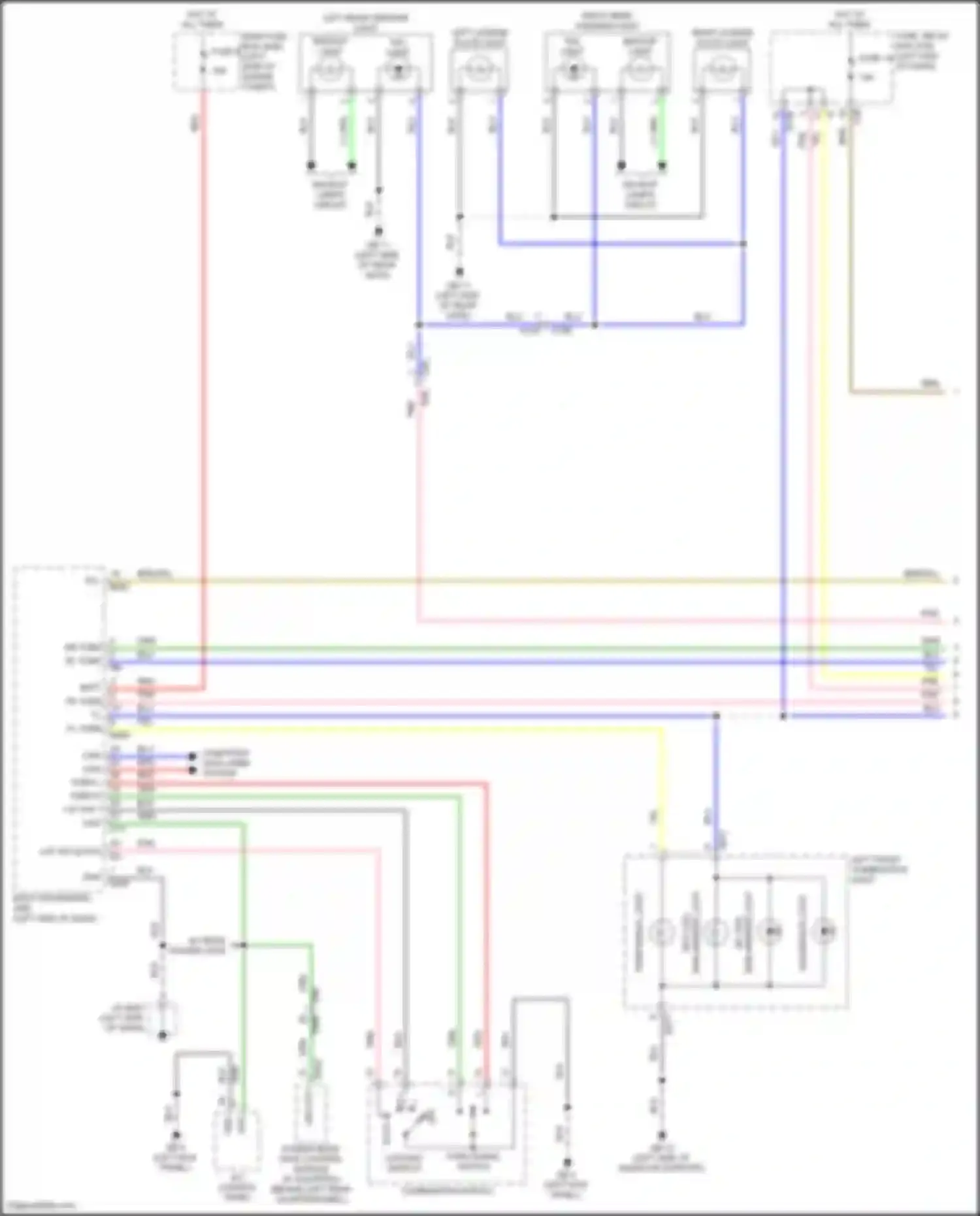 Wiring diagram power rear gate control module for Subaru Forester SK facelift (2021-2024) (1 of 12)