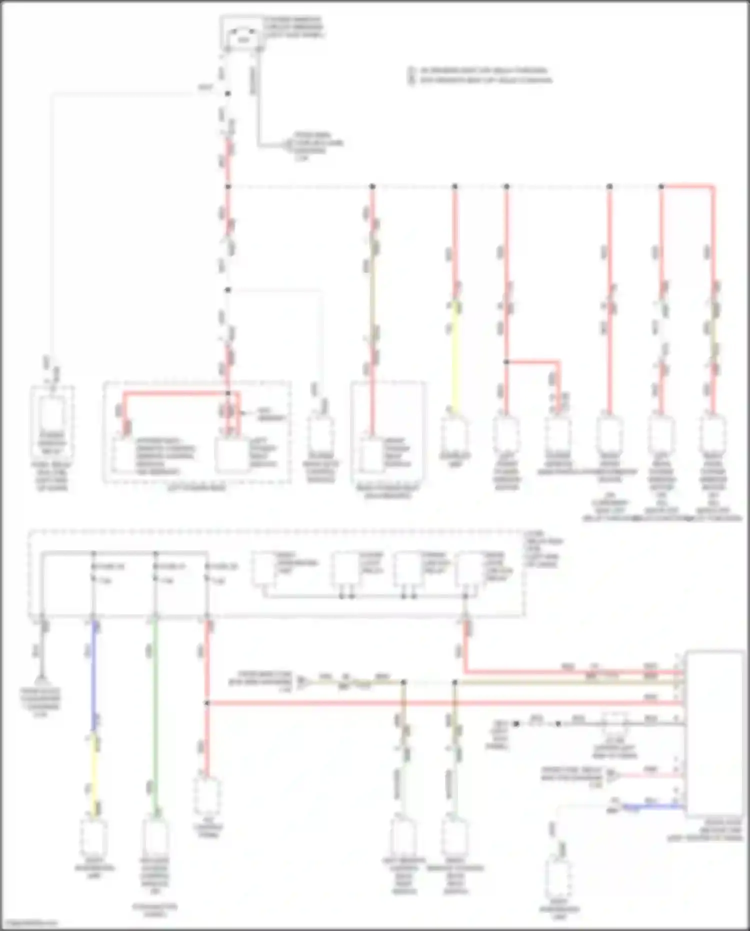 Wiring diagram power seat, remote control mirror control module for Subaru Forester SK facelift (2021-2024) (5 of 9)