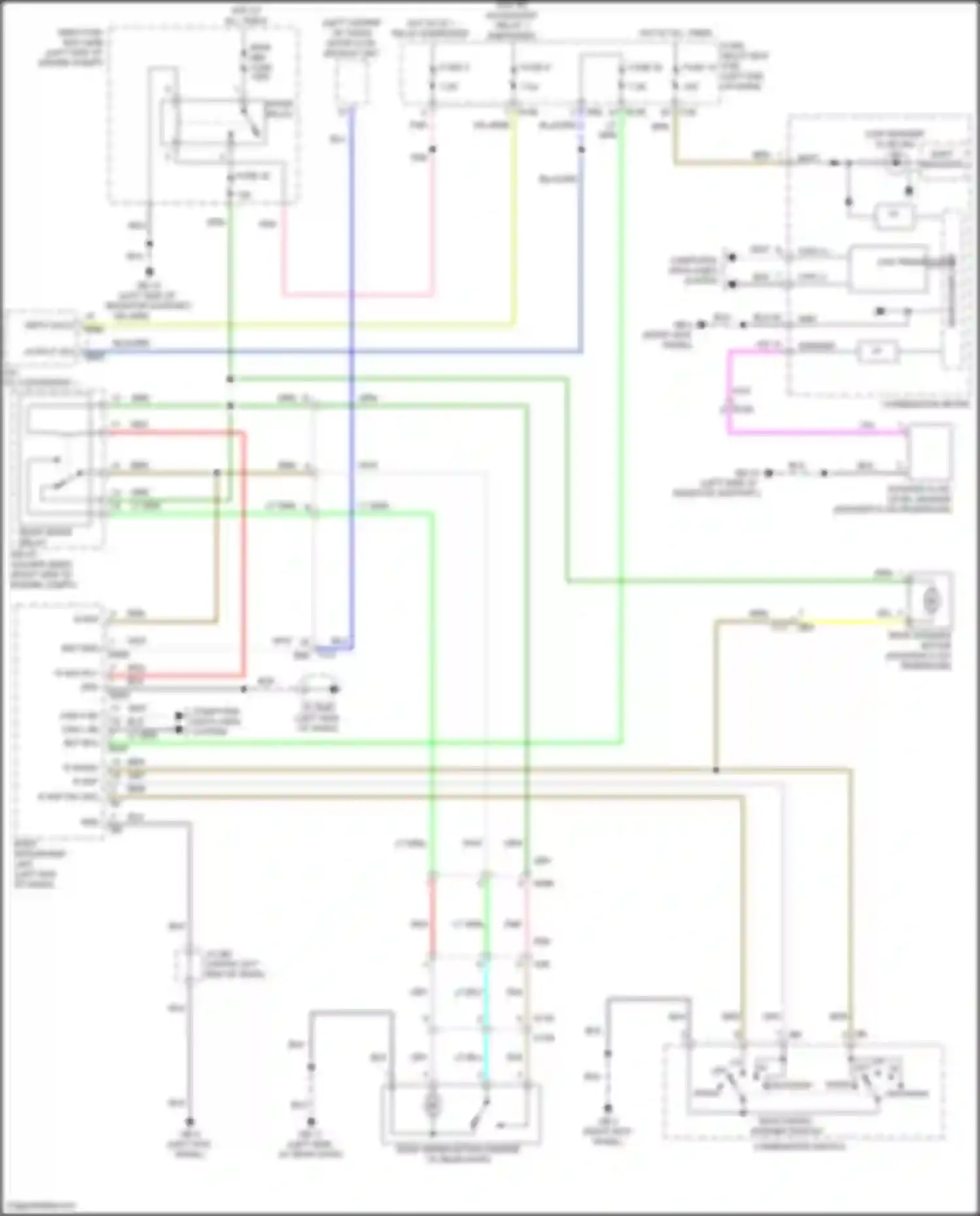 Wiring diagram r wip rly for Subaru Forester SK facelift (2021-2024) (2 of 2)