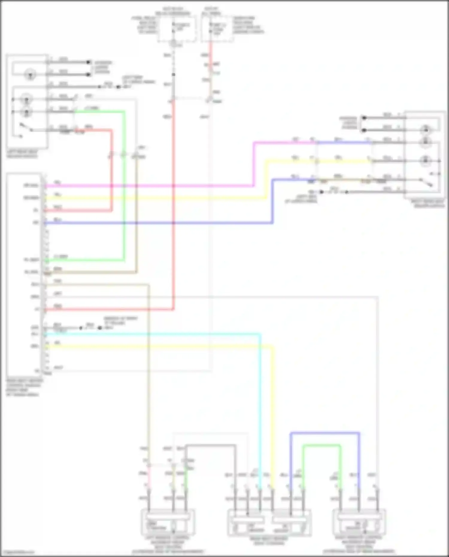 Wiring diagram rear seat heater control module for Subaru Forester SK facelift (2021-2024) (4 of 4)