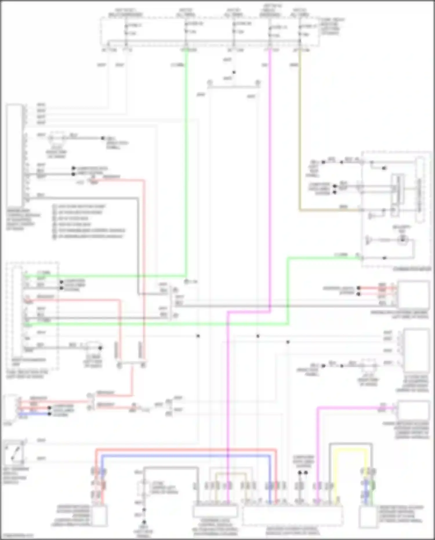 Wiring diagram right end of dash) for Subaru Forester SK facelift (2021-2024) (5 of 26)