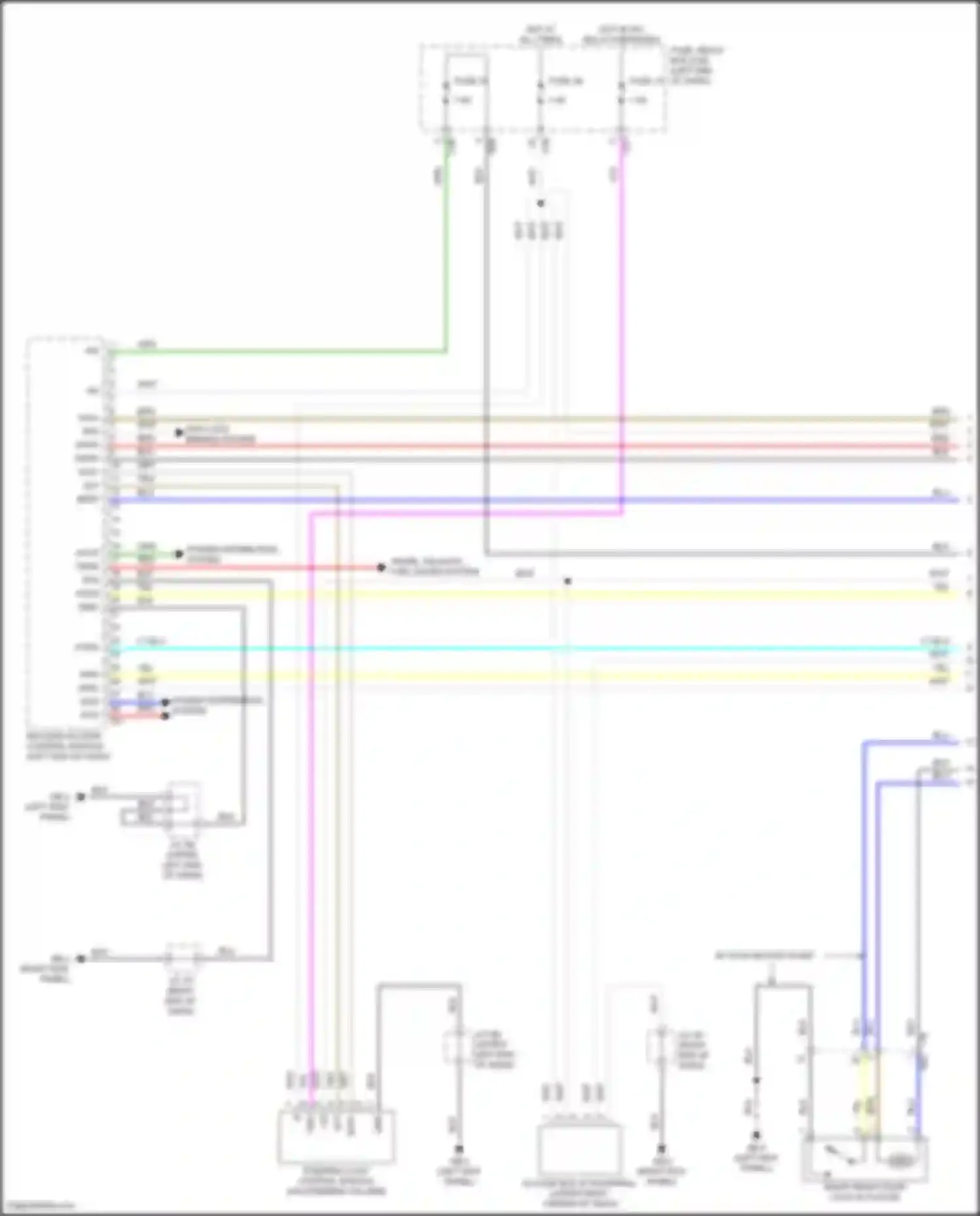 Wiring diagram right end of dash) for Subaru Forester SK facelift (2021-2024) (2 of 26)