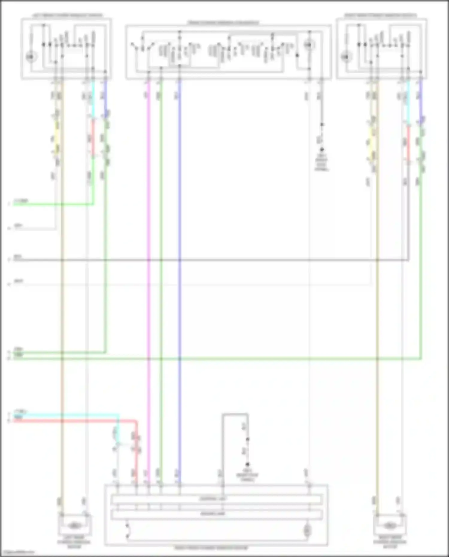Wiring diagram right front power window motor for Subaru Forester SK facelift (2021-2024) (5 of 5)