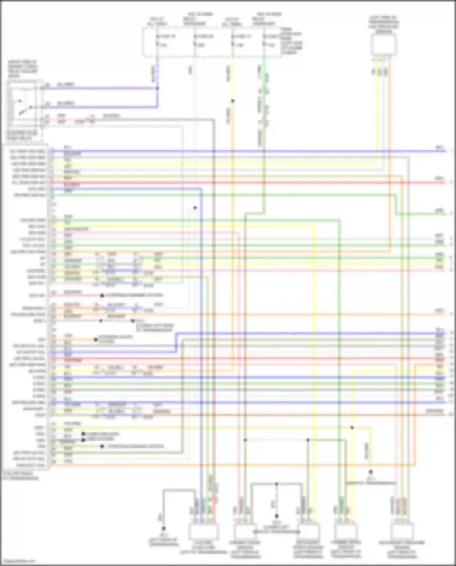 Wiring diagram secondary pressure sensor for Subaru Forester SK facelift (2021-2024) (2 of 2)