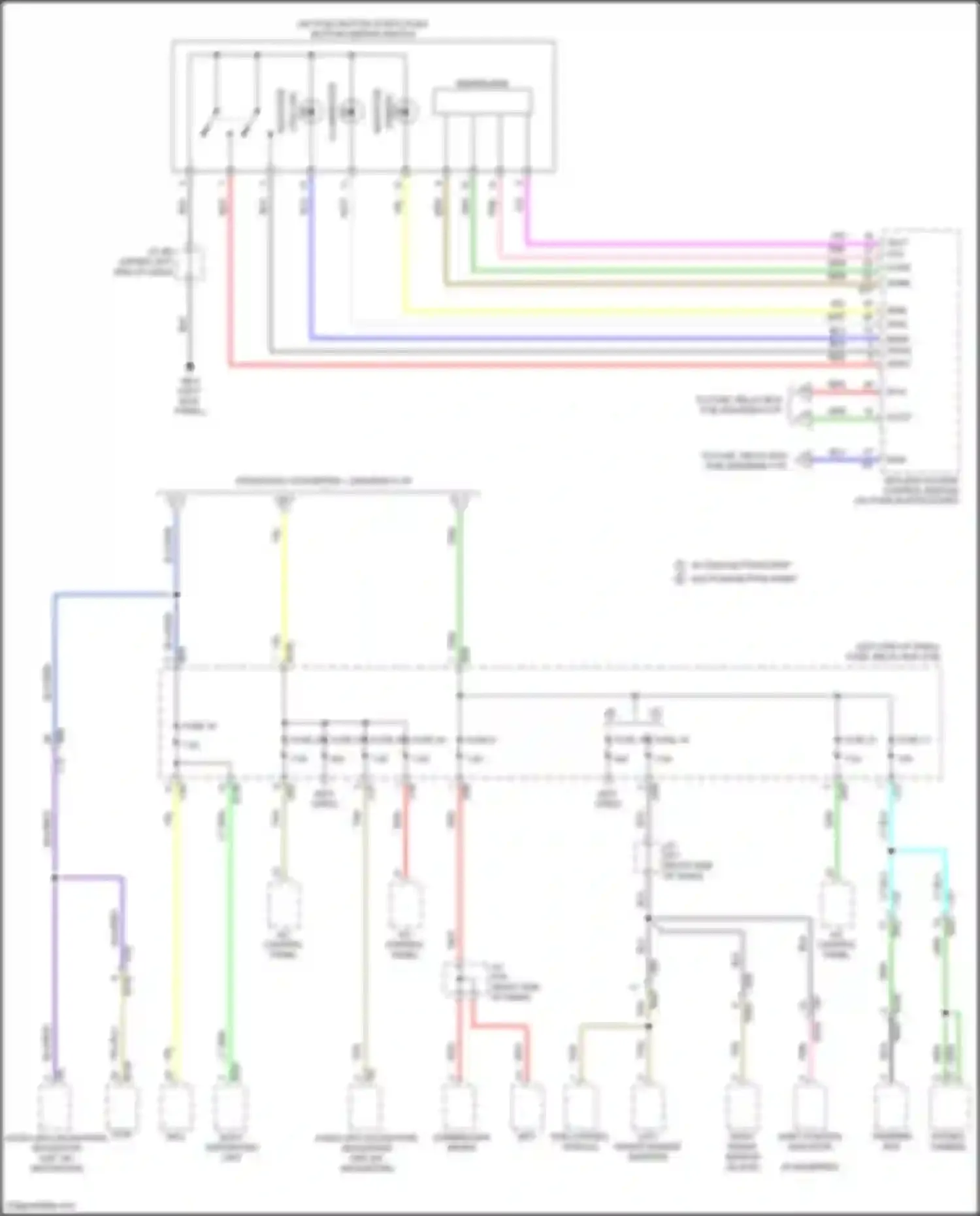 Wiring diagram shift position indicator for Subaru Forester SK facelift (2021-2024) (3 of 5)