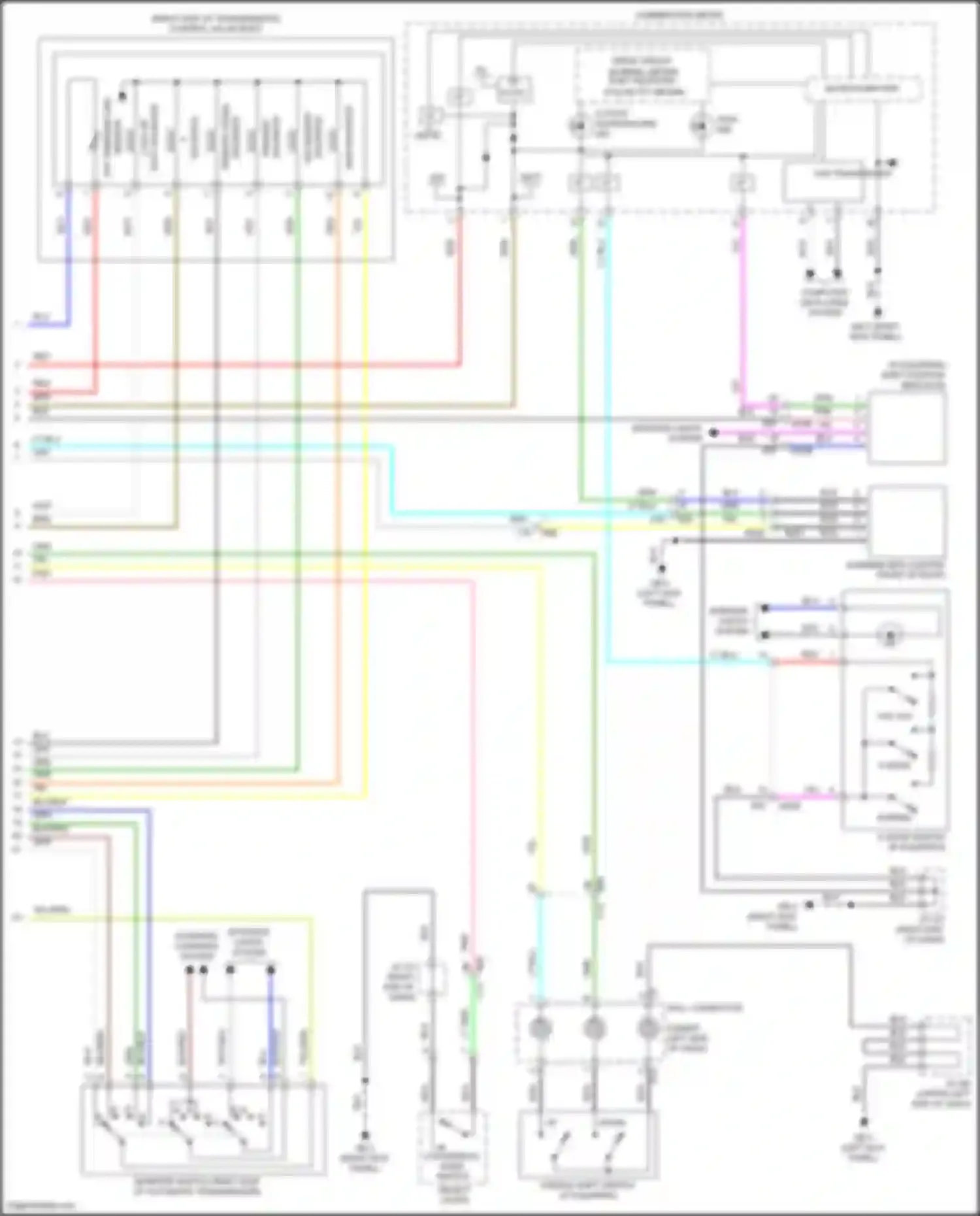 Wiring diagram shift position indicator for Subaru Forester SK facelift (2021-2024) (4 of 5)