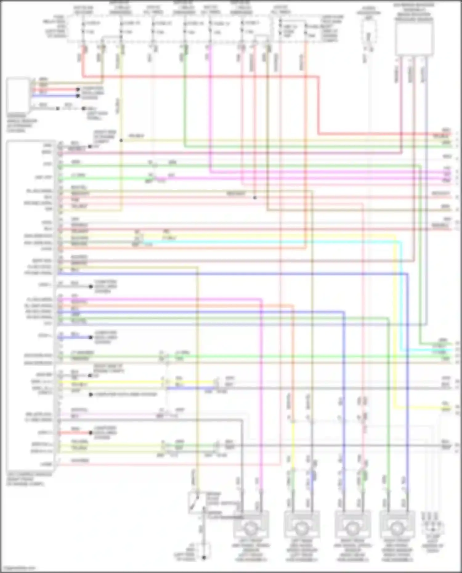 Wiring diagram vdc control module for Subaru Forester SK facelift (2021-2024) (1 of 8)