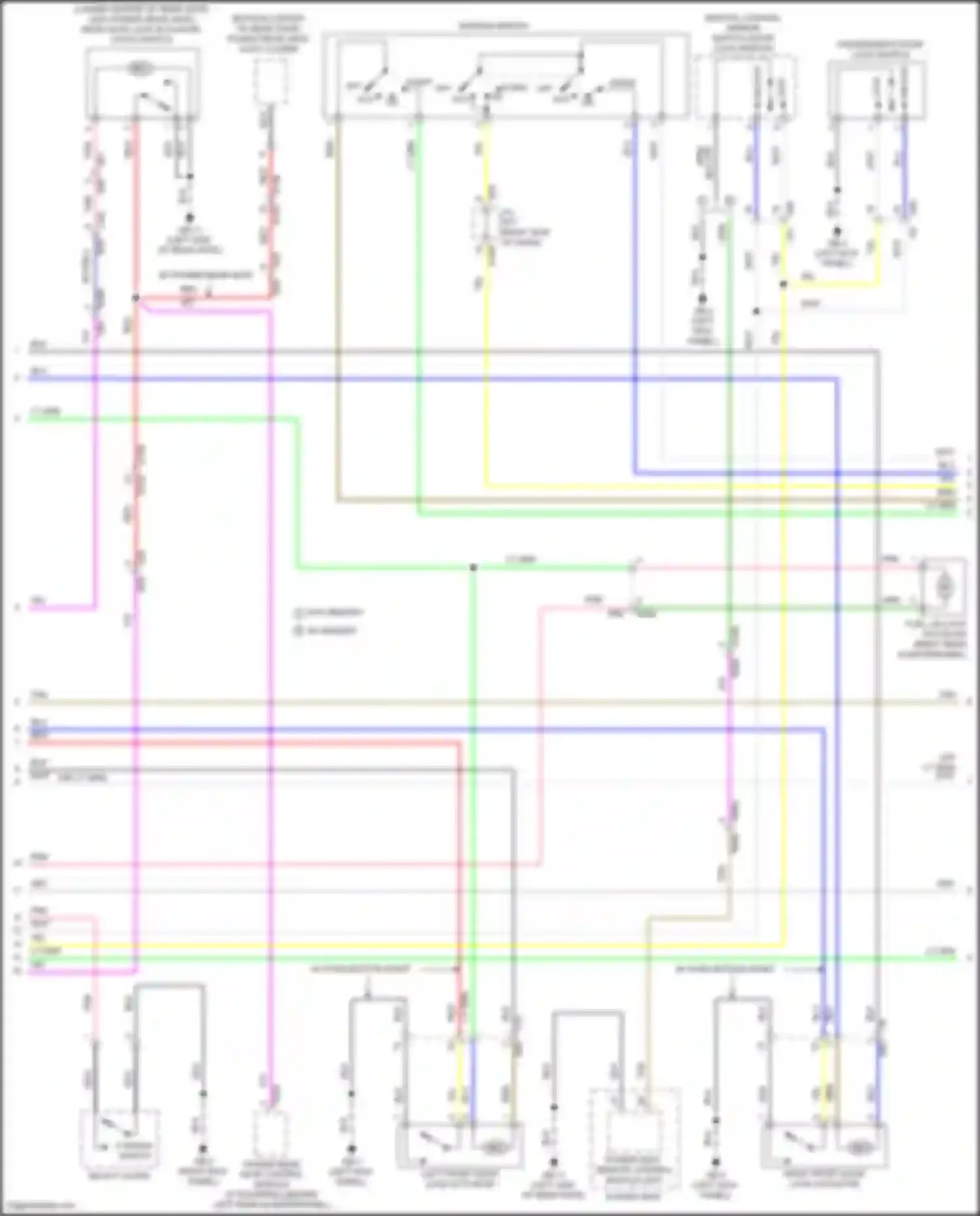 Wiring diagram w/ memory for Subaru Forester SK facelift (2021-2024) (3 of 14)