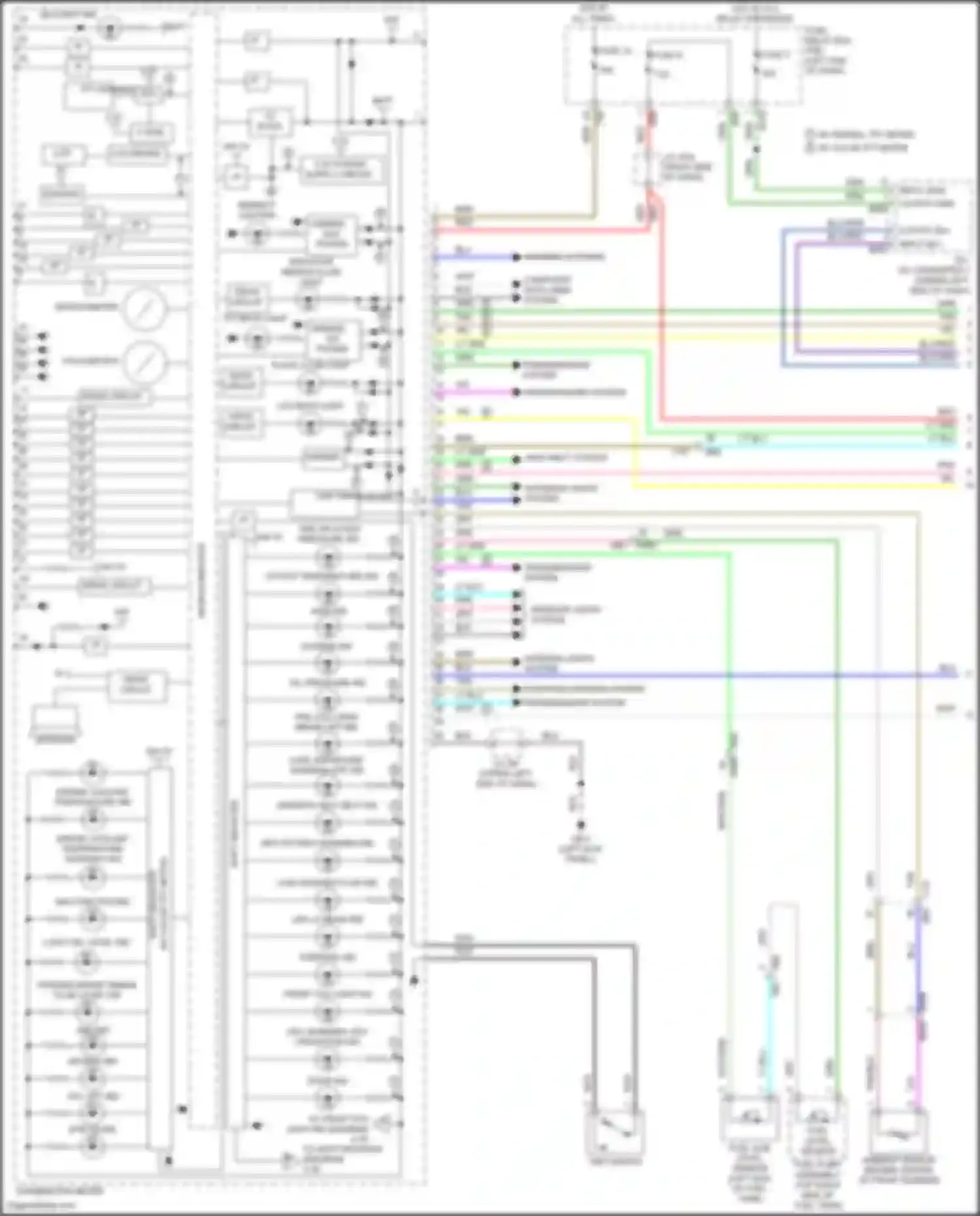 Wiring diagram w/ normal tft meter for Subaru Forester SK facelift (2021-2024) (2 of 4)