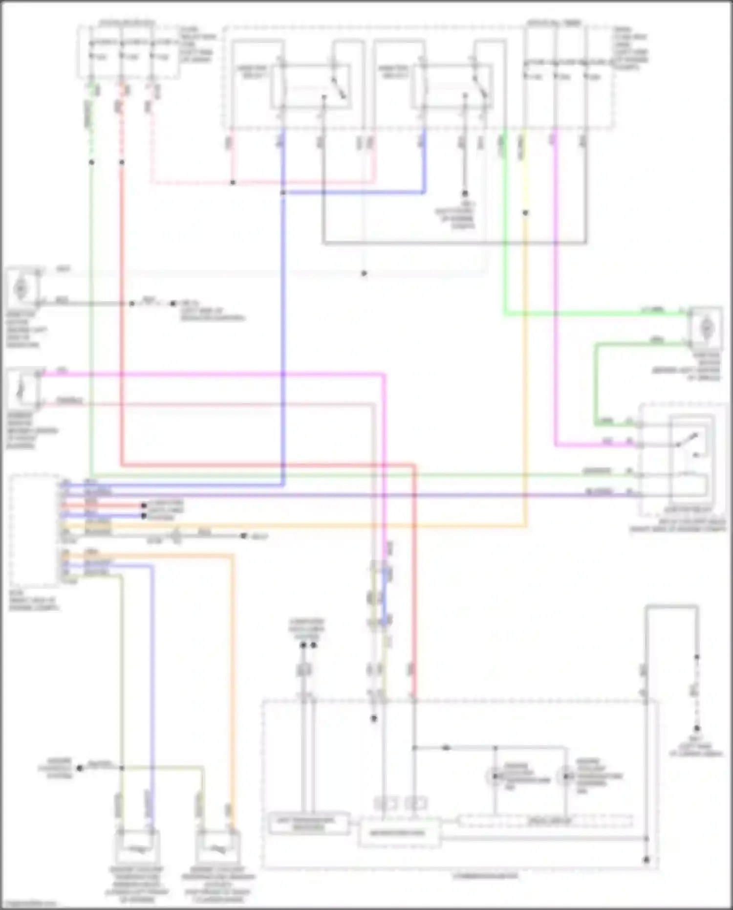 Forester Subaru SK (2018-2021): Cooling fan circuit