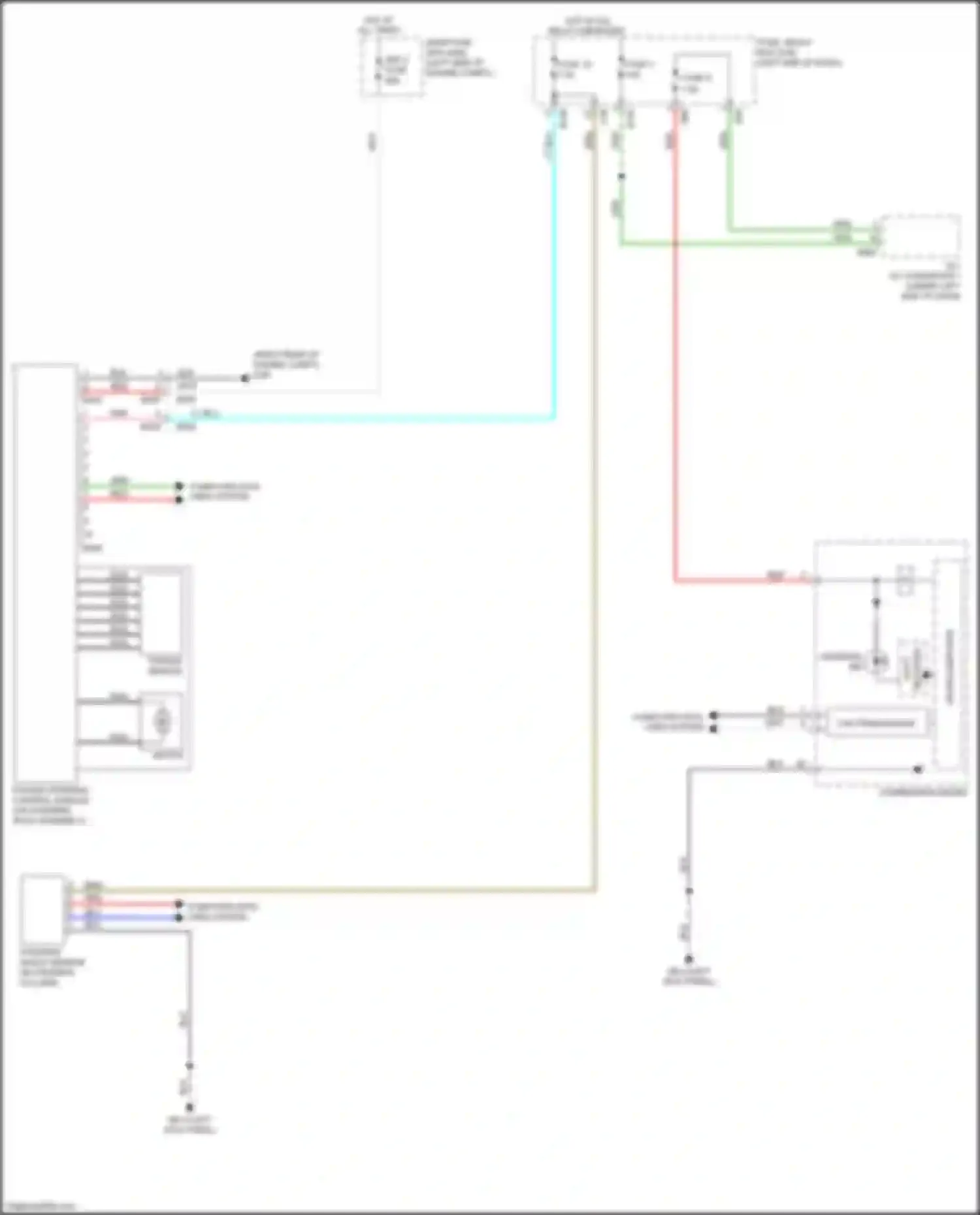 Forester Subaru SK (2018-2021): Electronic power steering circuit