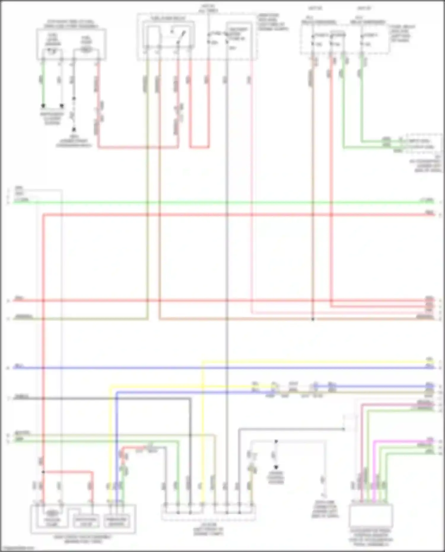 Forester Subaru SK (2018-2021): Wiring diagram engine performance 2.5l (2 of 7)