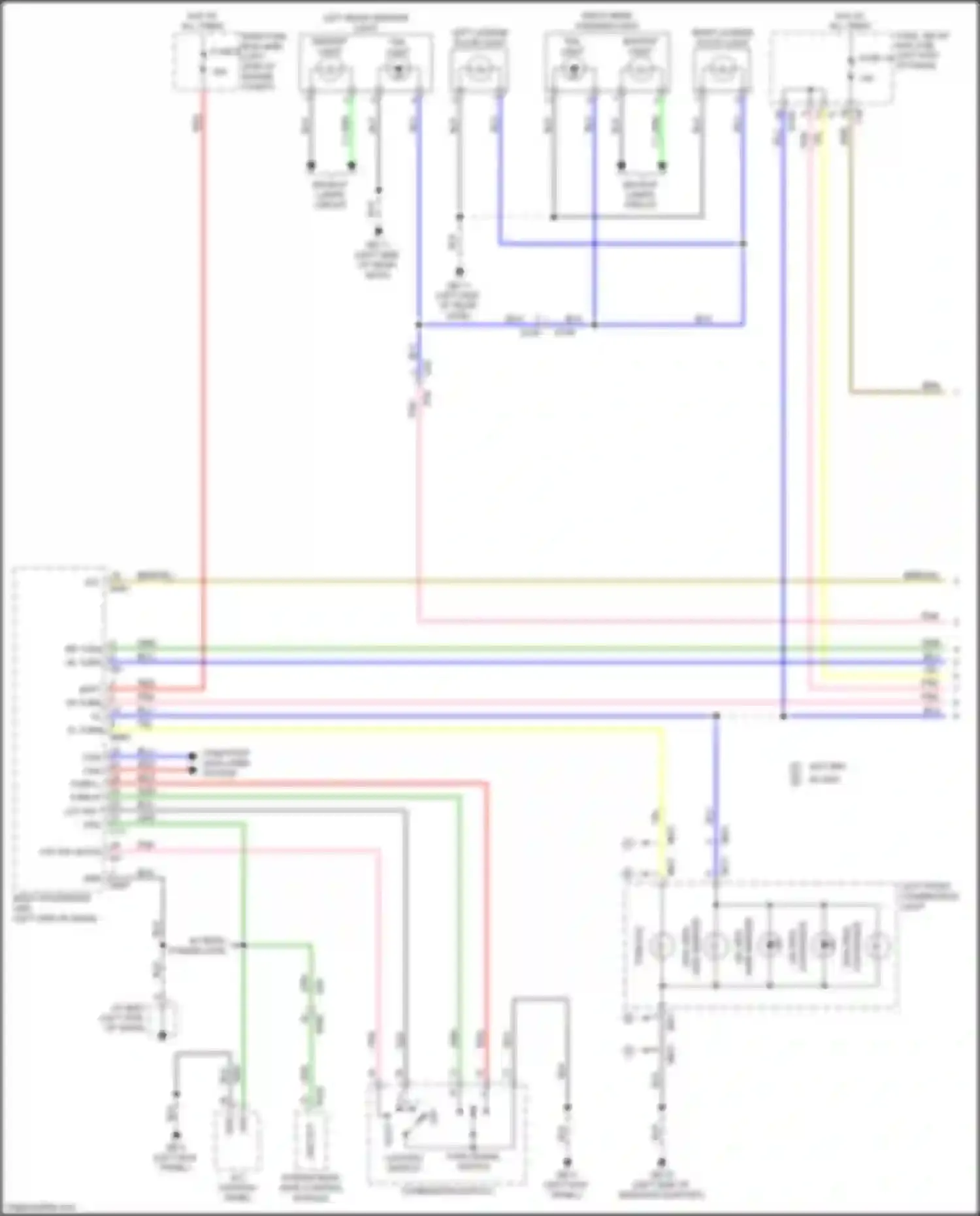 Forester Subaru SK (2018-2021): Exterior lamps circuit (1 of 3)
