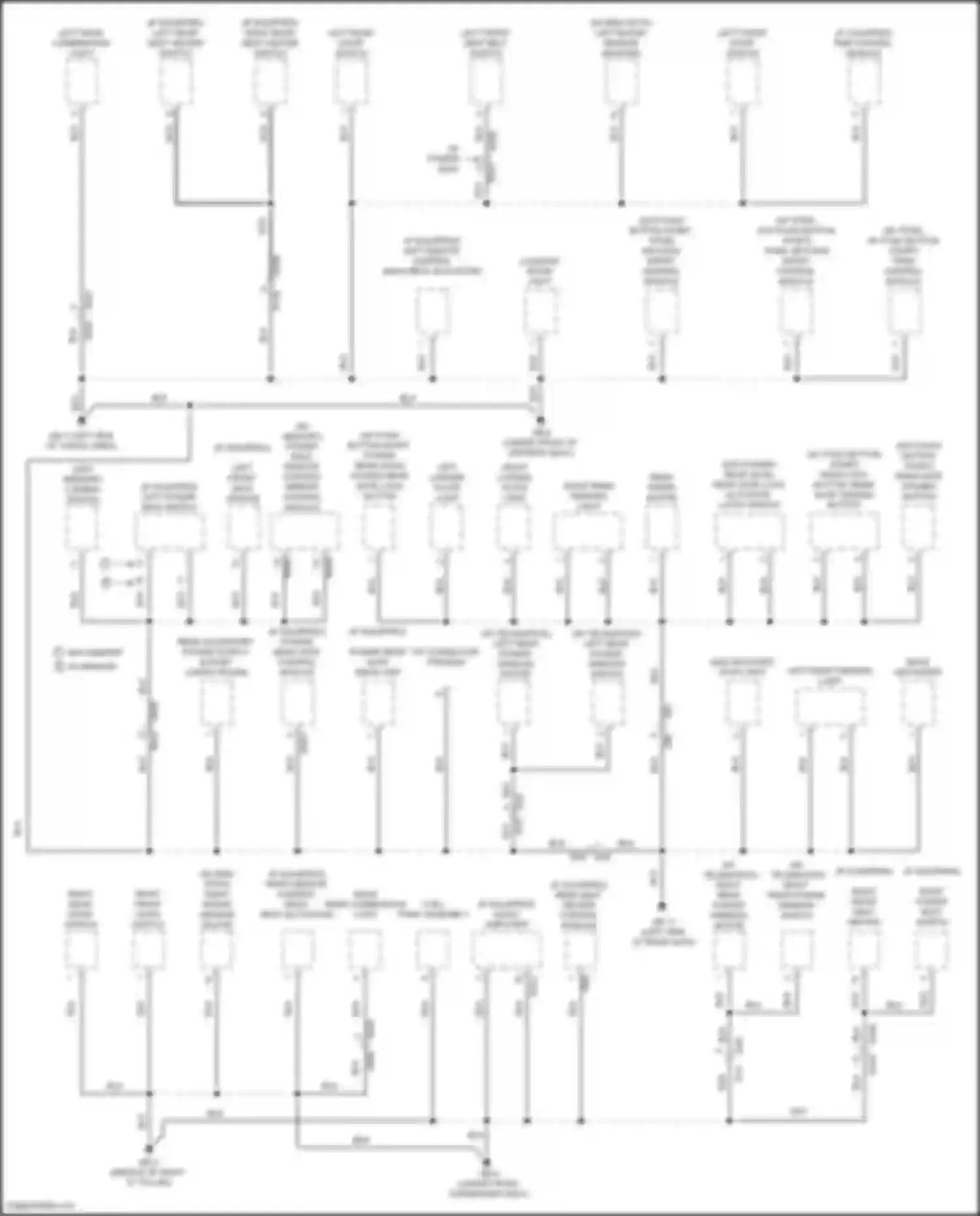 Forester Subaru SK (2018-2021): Ground distribution circuit (1 of 5)