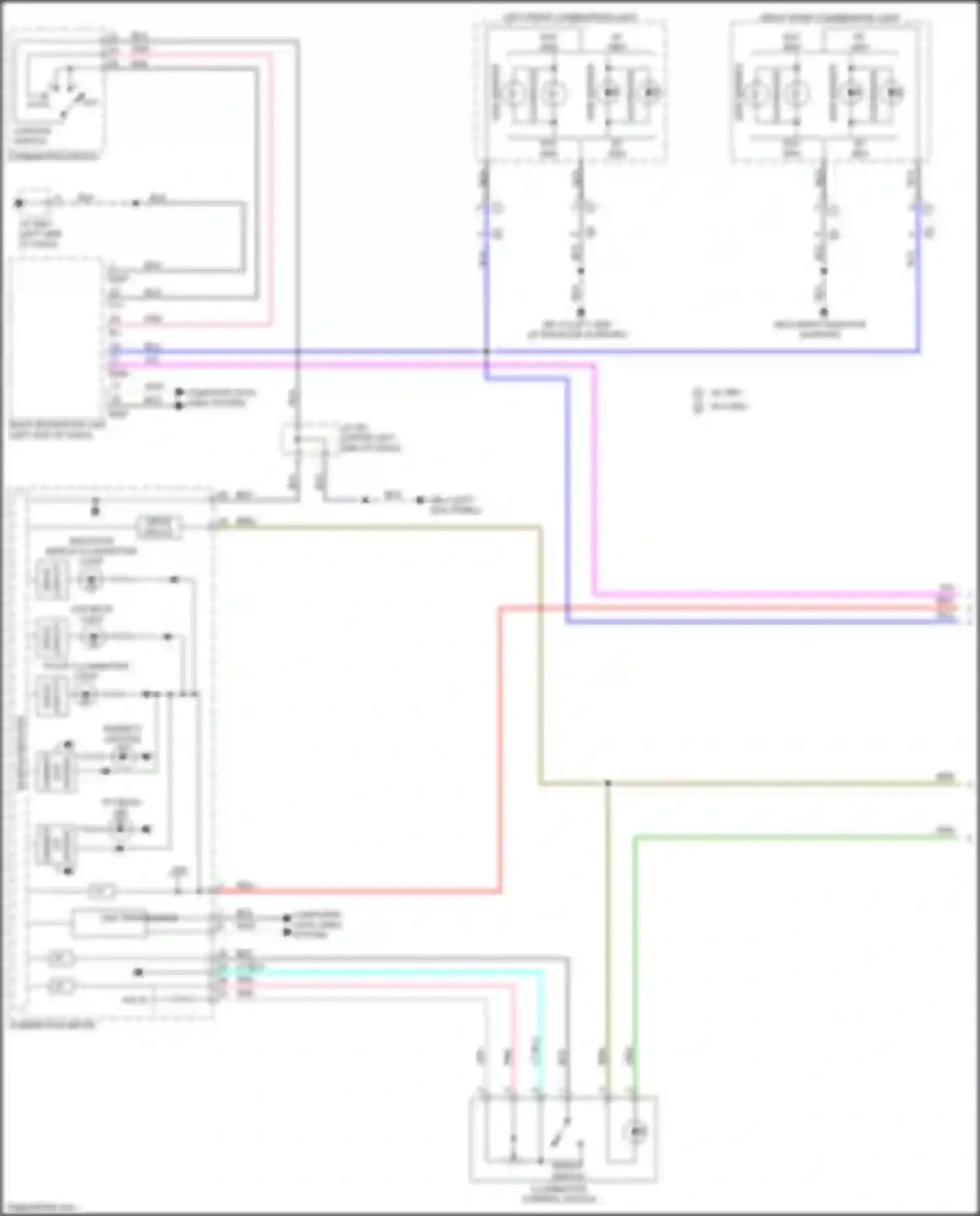 Forester Subaru SK (2018-2021): Instrument illumination circuit (1 of 3)