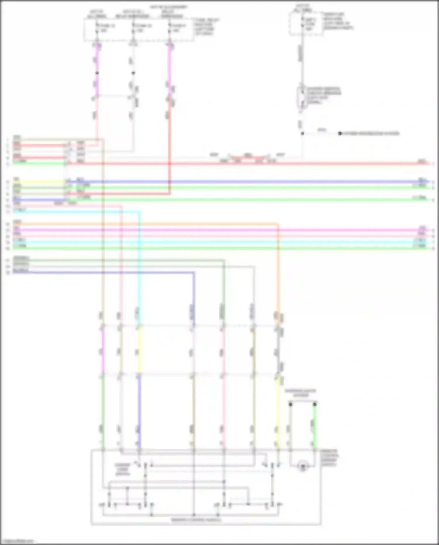 Forester Subaru SK (2018-2021): Memory systems circuit (2 of 3)