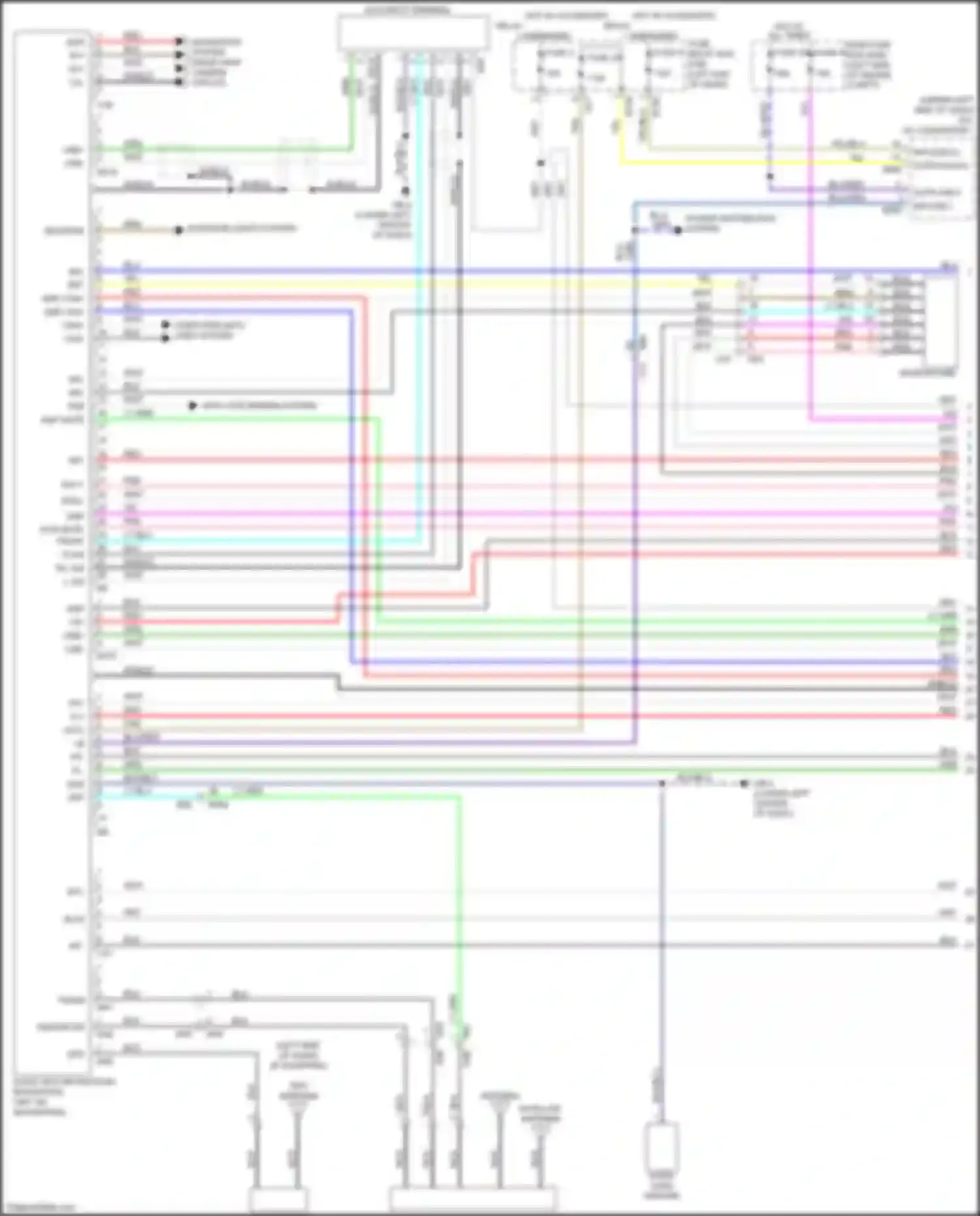 Forester Subaru SK (2018-2021): Navigation circuit, w/ audio amplifier & telematics (1 of 3)