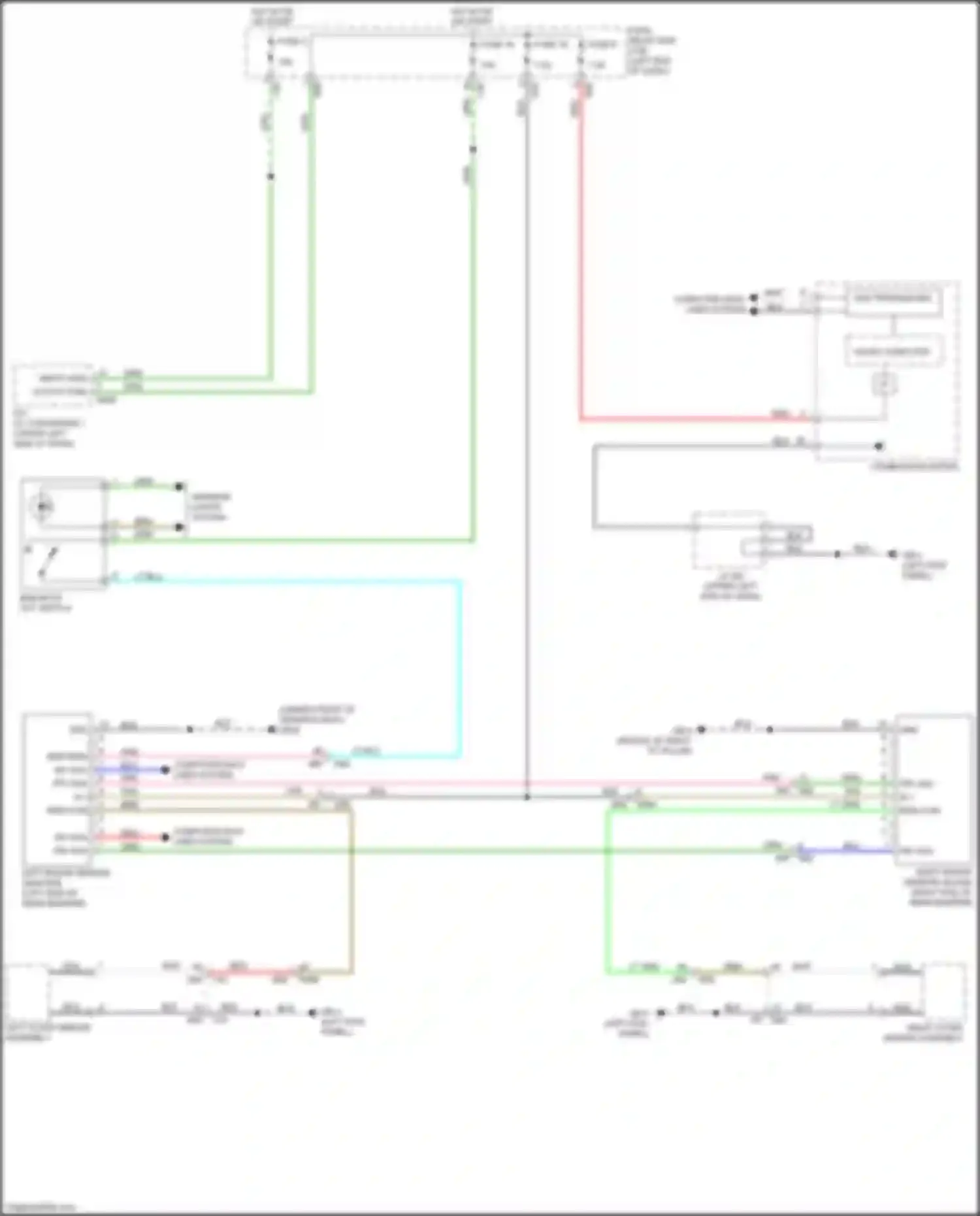 Forester Subaru SK (2018-2021): Rear vehicle detection circuit