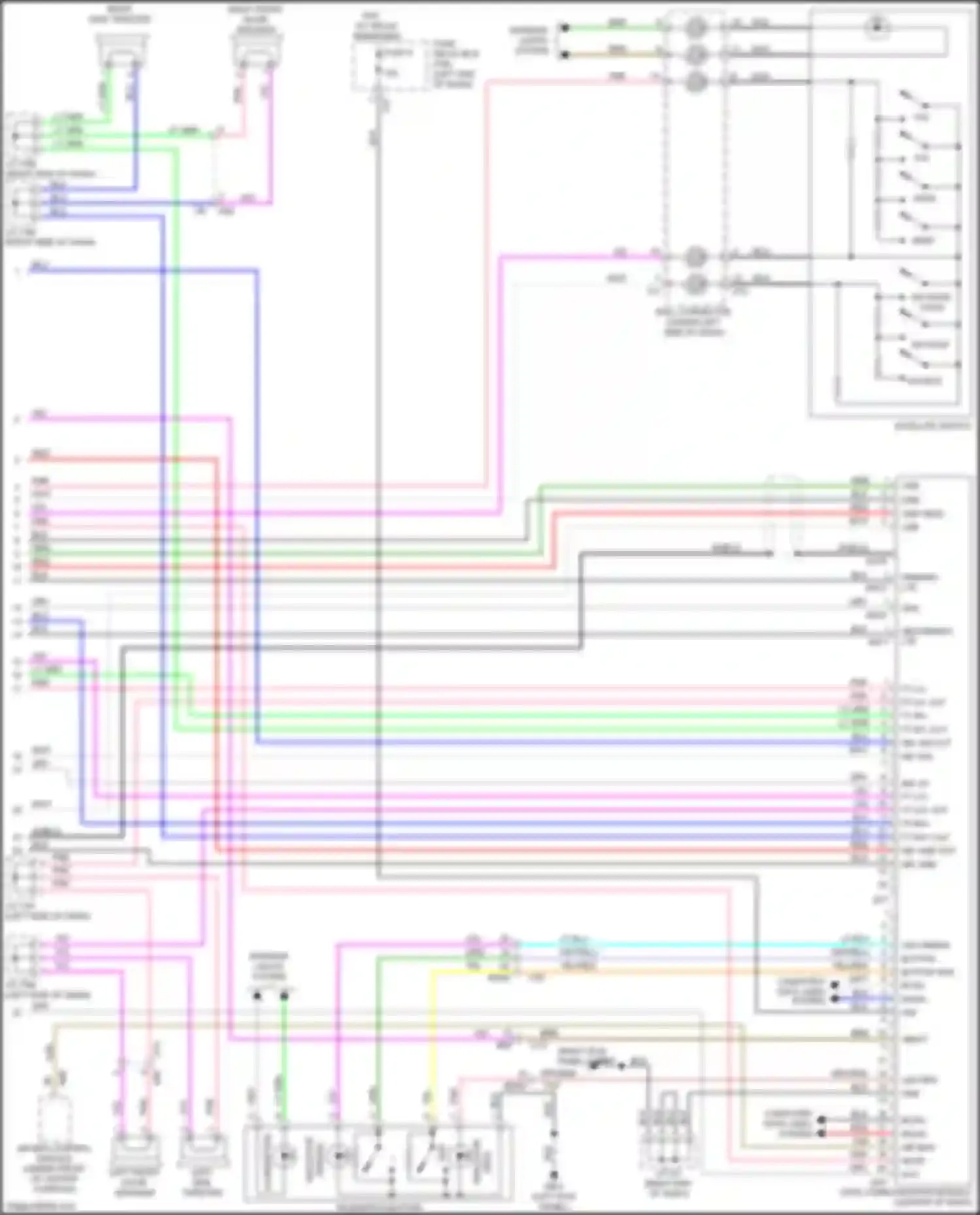 Forester Subaru SK (2018-2021): Radio circuit, w/o audio amplifier w/ telematics (2 of 2)