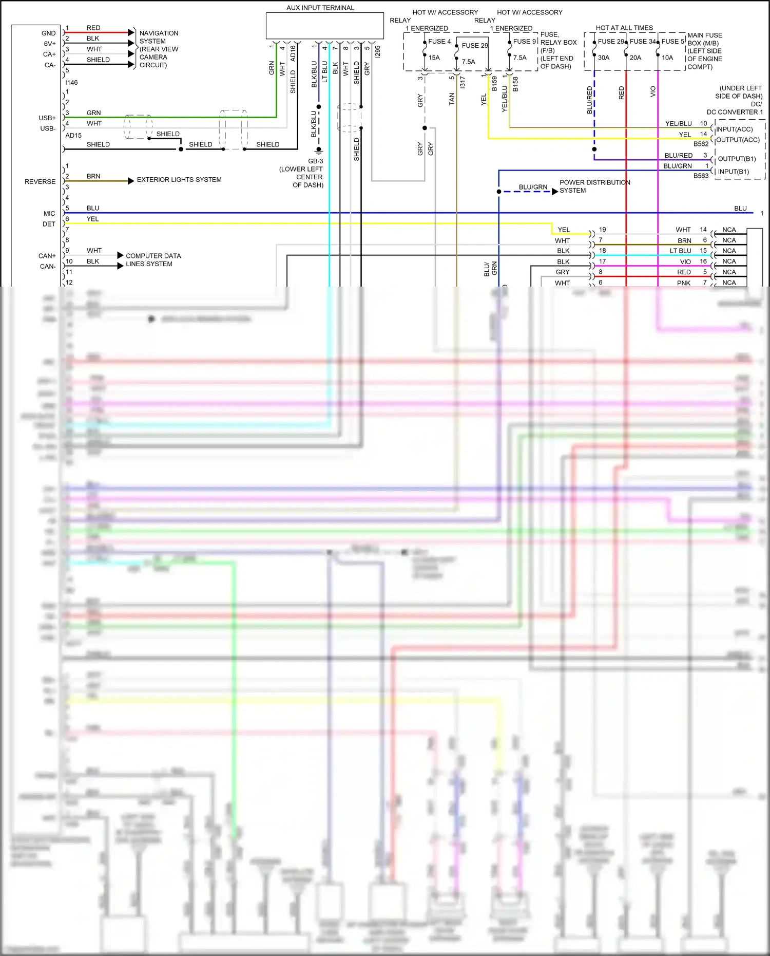 Wiring diagram blk for Subaru Forester SK (2018-2021) (110 of 120)