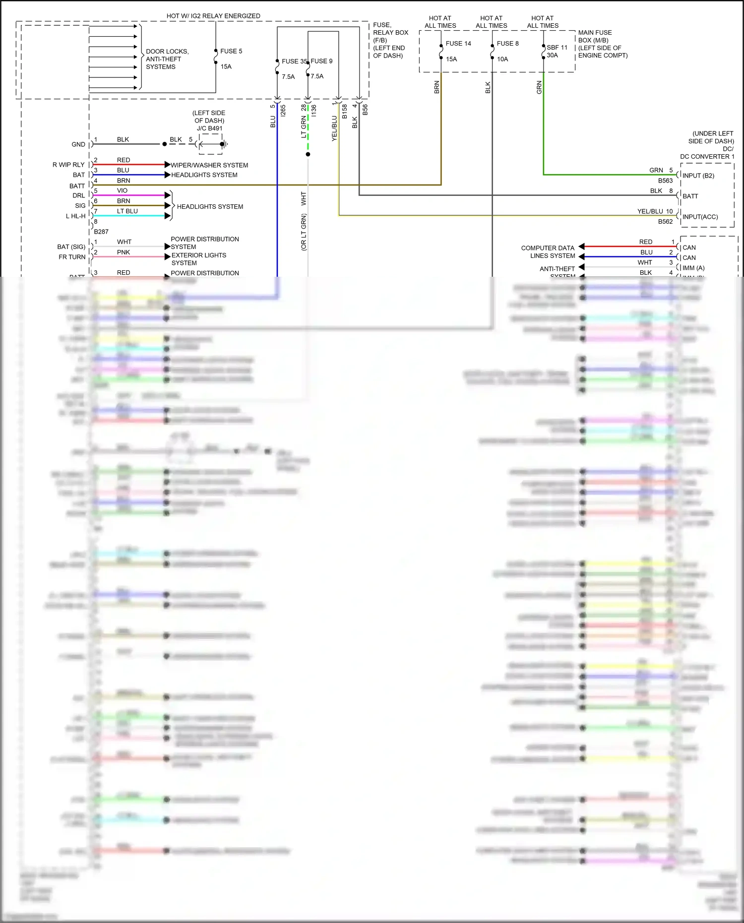 Wiring diagram blk for Subaru Forester SK (2018-2021) (31 of 120)