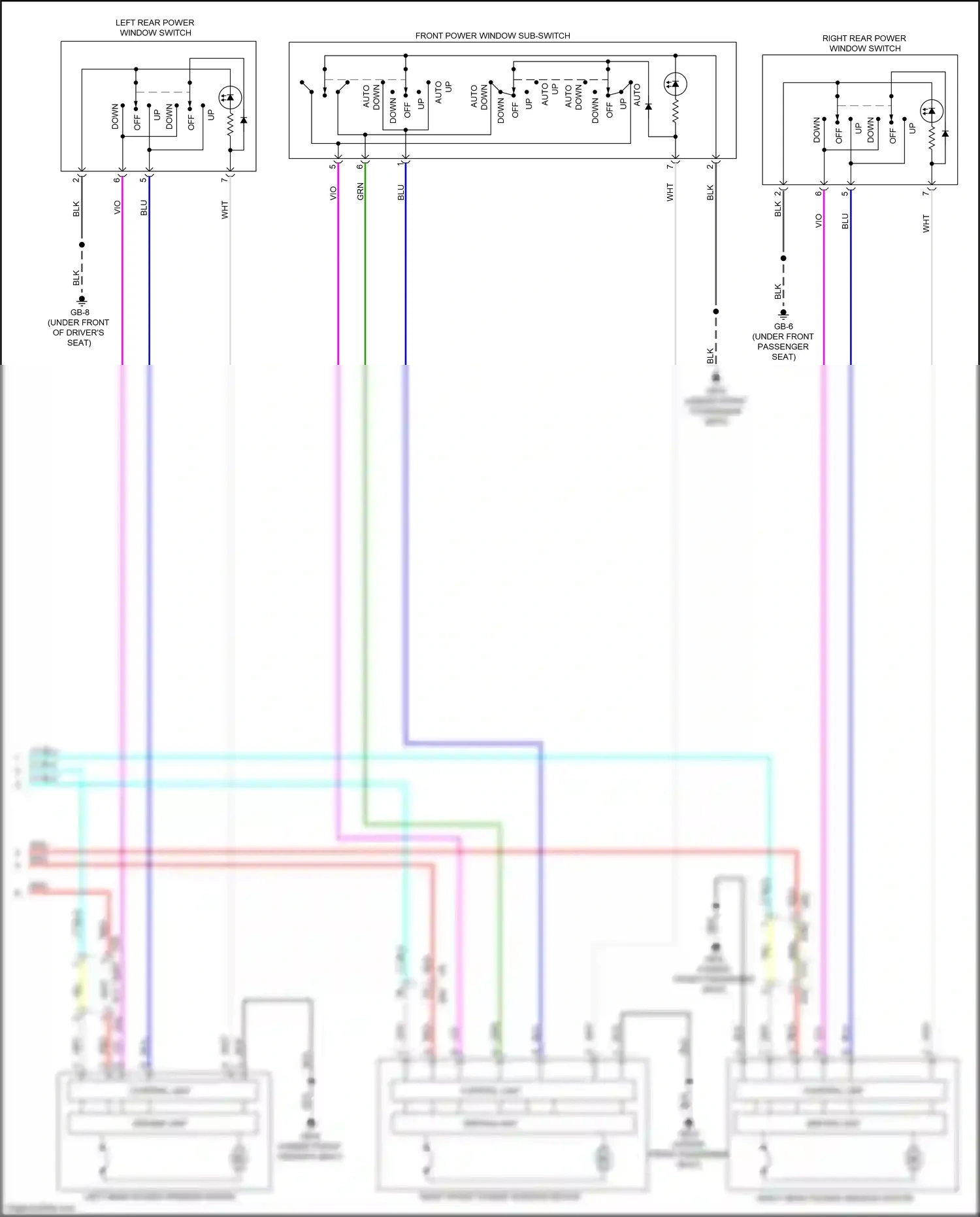 Wiring diagram blu for Subaru Forester SK (2018-2021) (34 of 113)