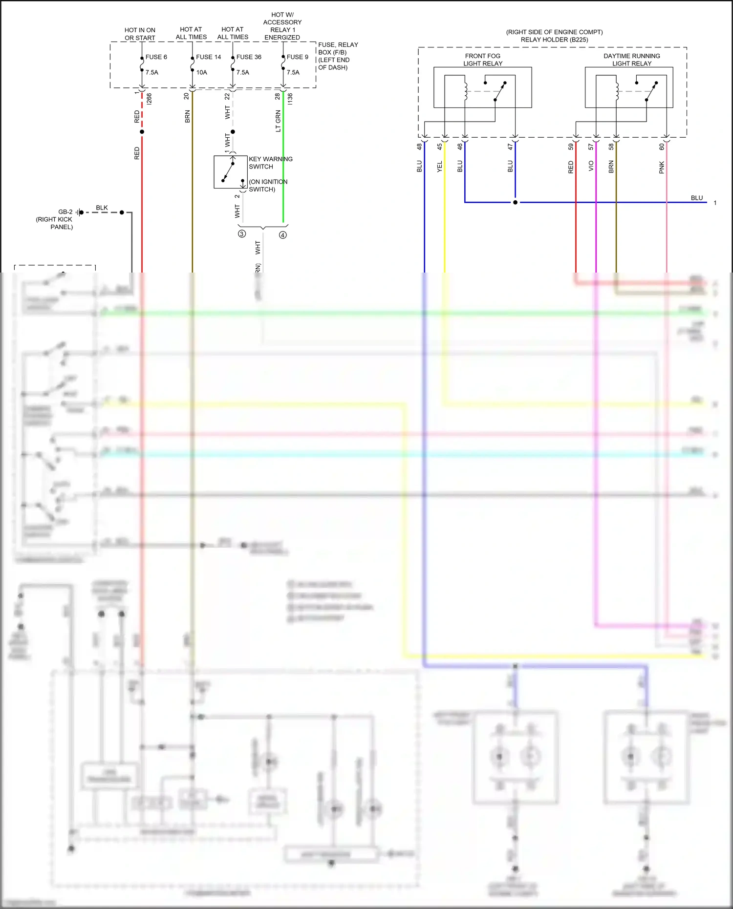 Wiring diagram blu for Subaru Forester SK (2018-2021) (24 of 113)