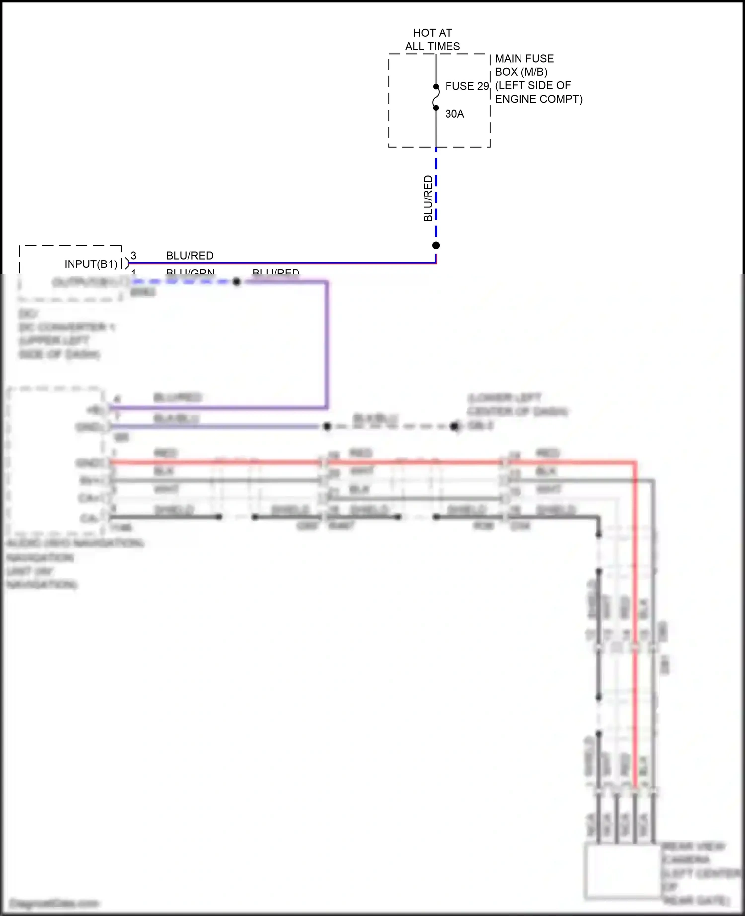 Wiring diagram blu/red for Subaru Forester SK (2018-2021) (9 of 24)