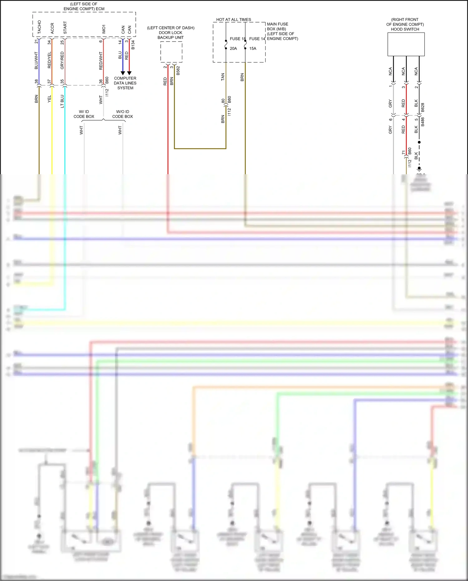Wiring diagram blu/wht for Subaru Forester SK (2018-2021) (6 of 14)