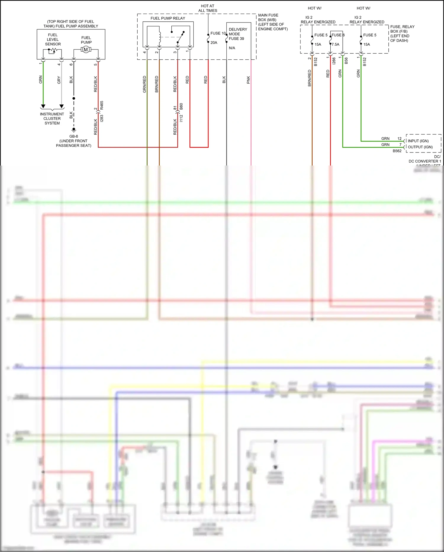 Wiring diagram brn/red for Subaru Forester SK (2018-2021) (4 of 5)