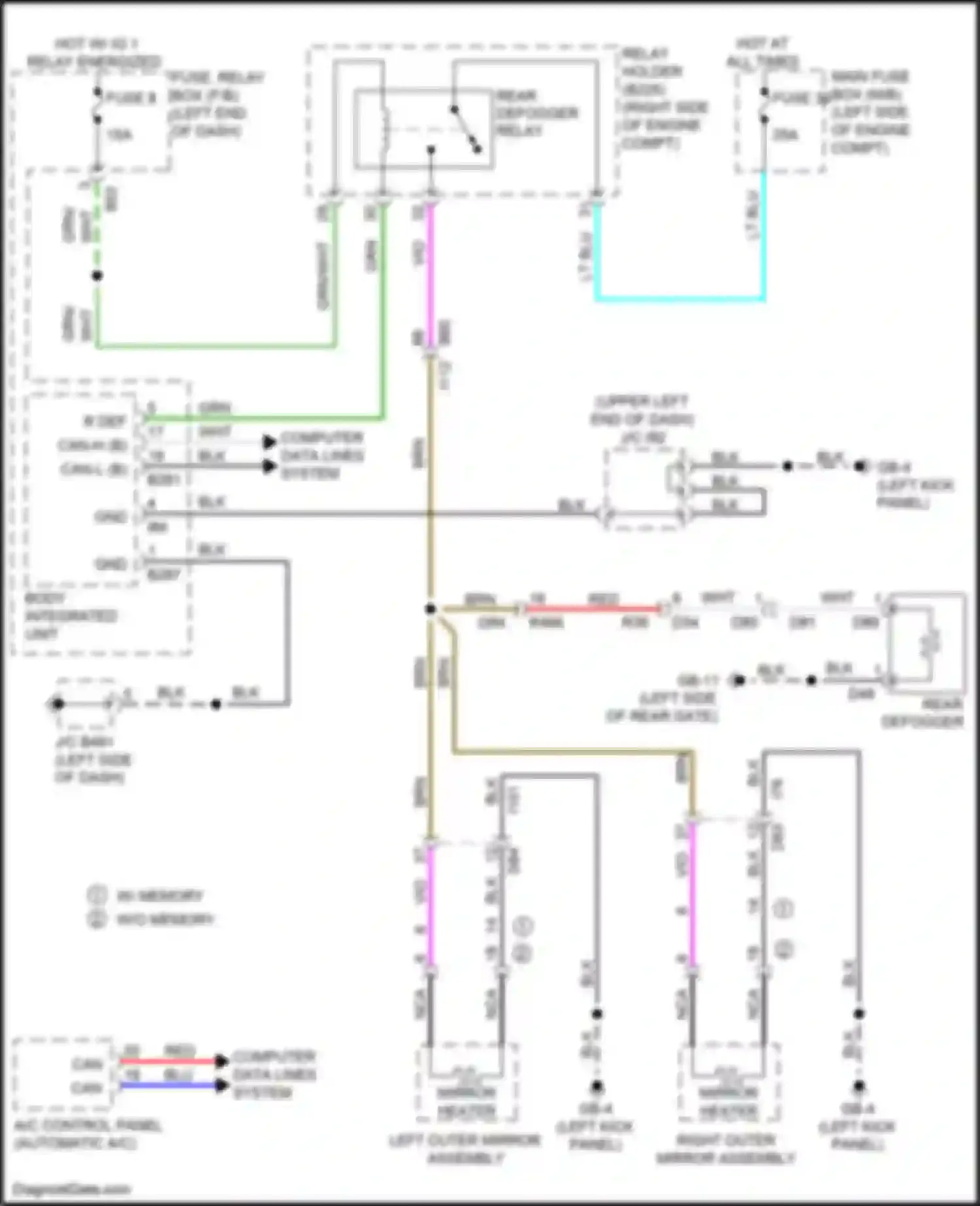 Wiring diagram computer data lines system for Subaru Forester SK (2018-2021) (44 of 65)