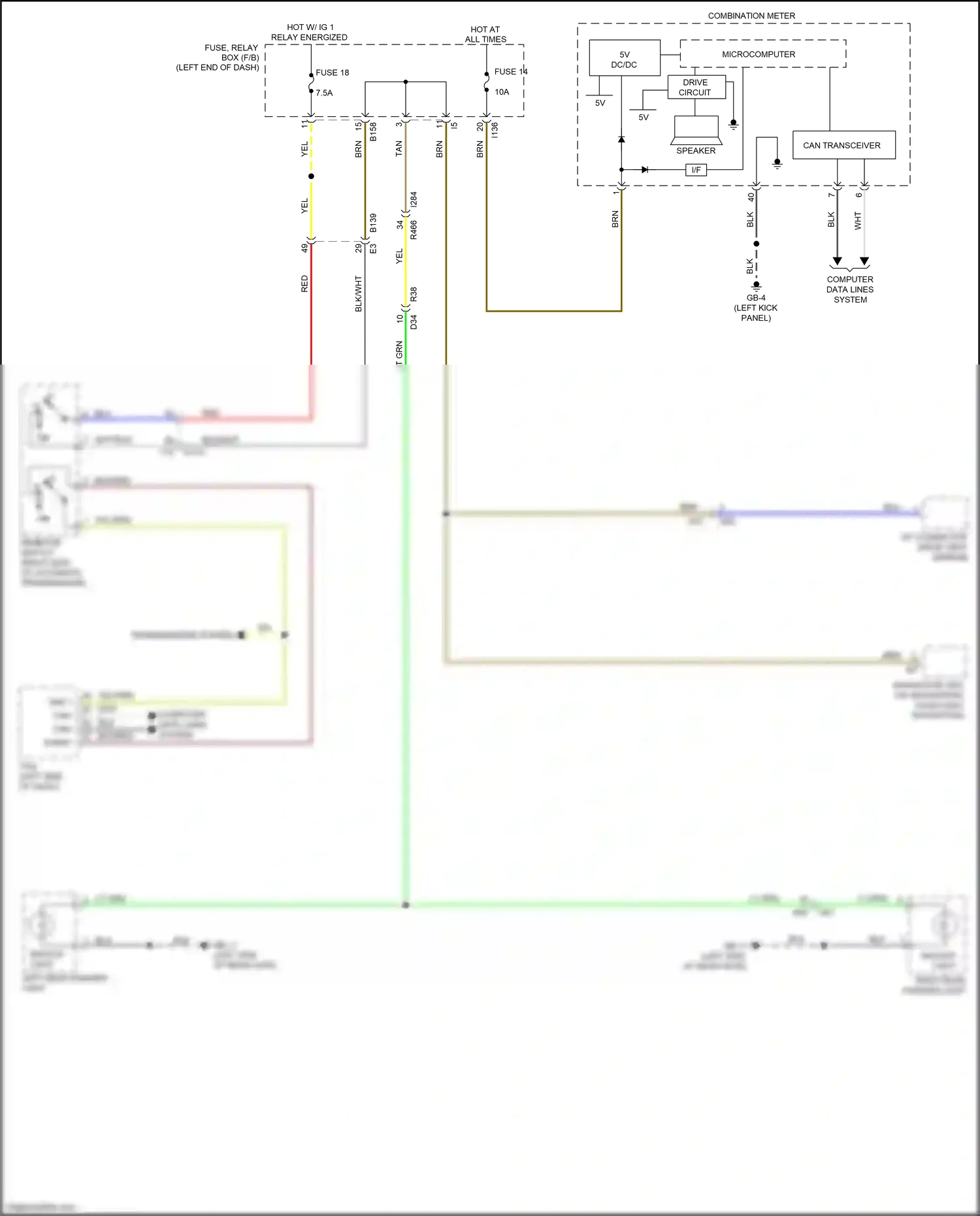 Wiring diagram dc/dc - for Subaru Forester SK (2018-2021) (1 of 7)