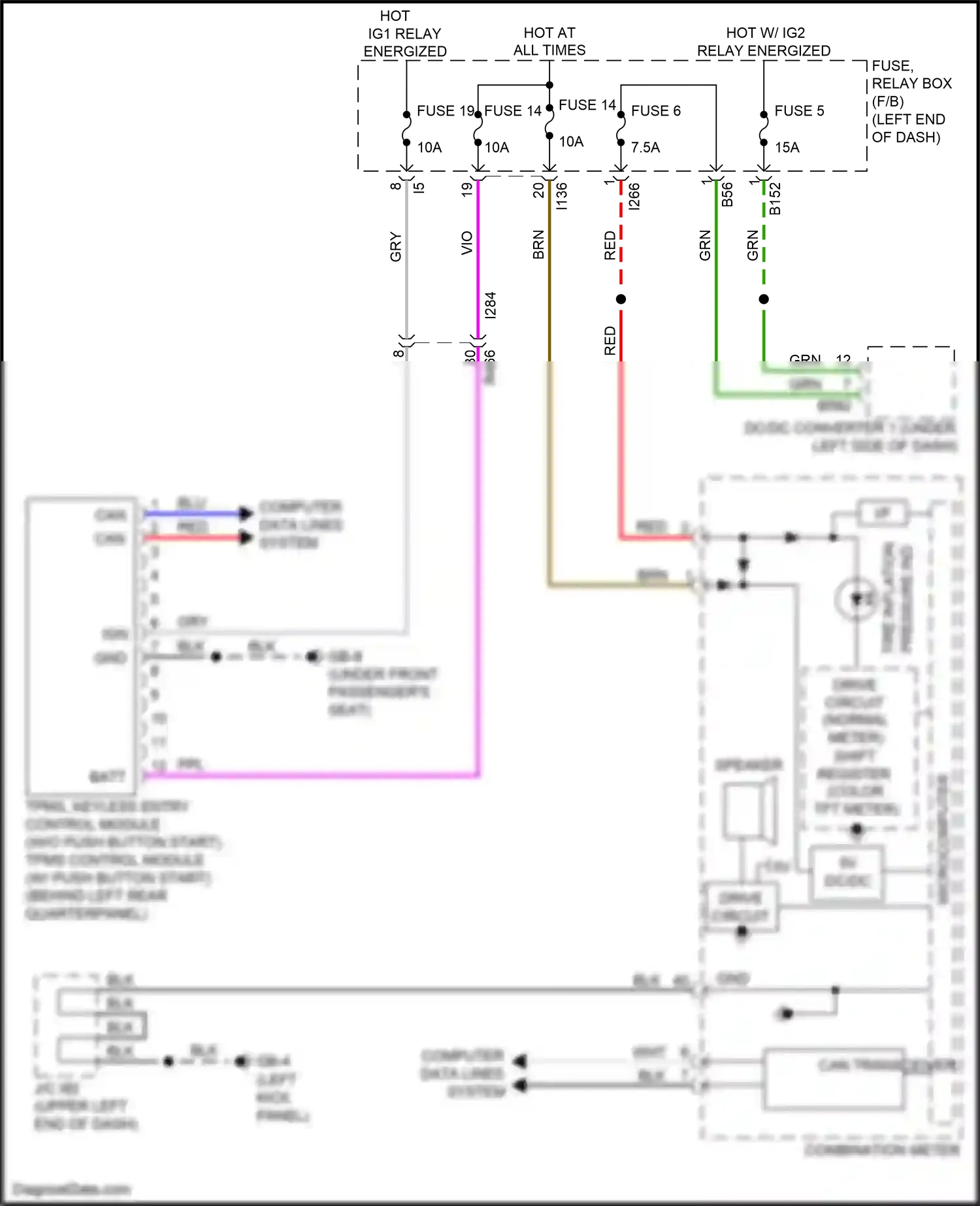 Wiring diagram dc/dc - for Subaru Forester SK (2018-2021) (6 of 7)